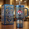 Texas Rangers 40oz Tumbler with Lid and Straw