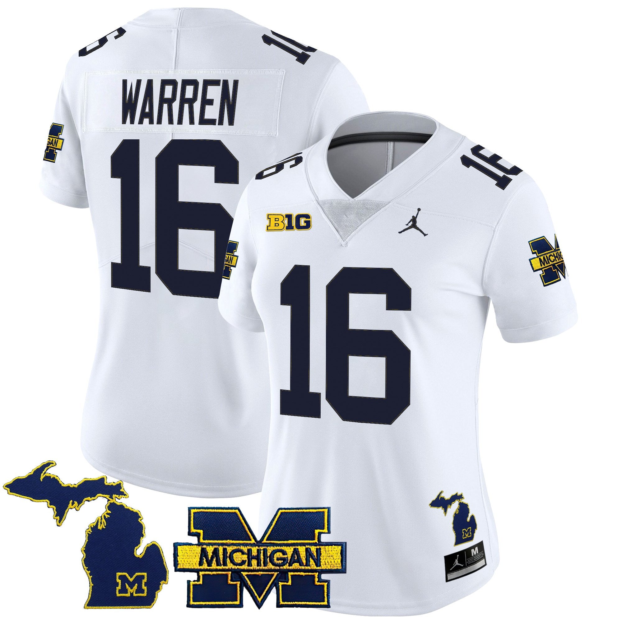 Women's Michigan Wolverines 2025 Vapor Limited Jersey - All Stitched