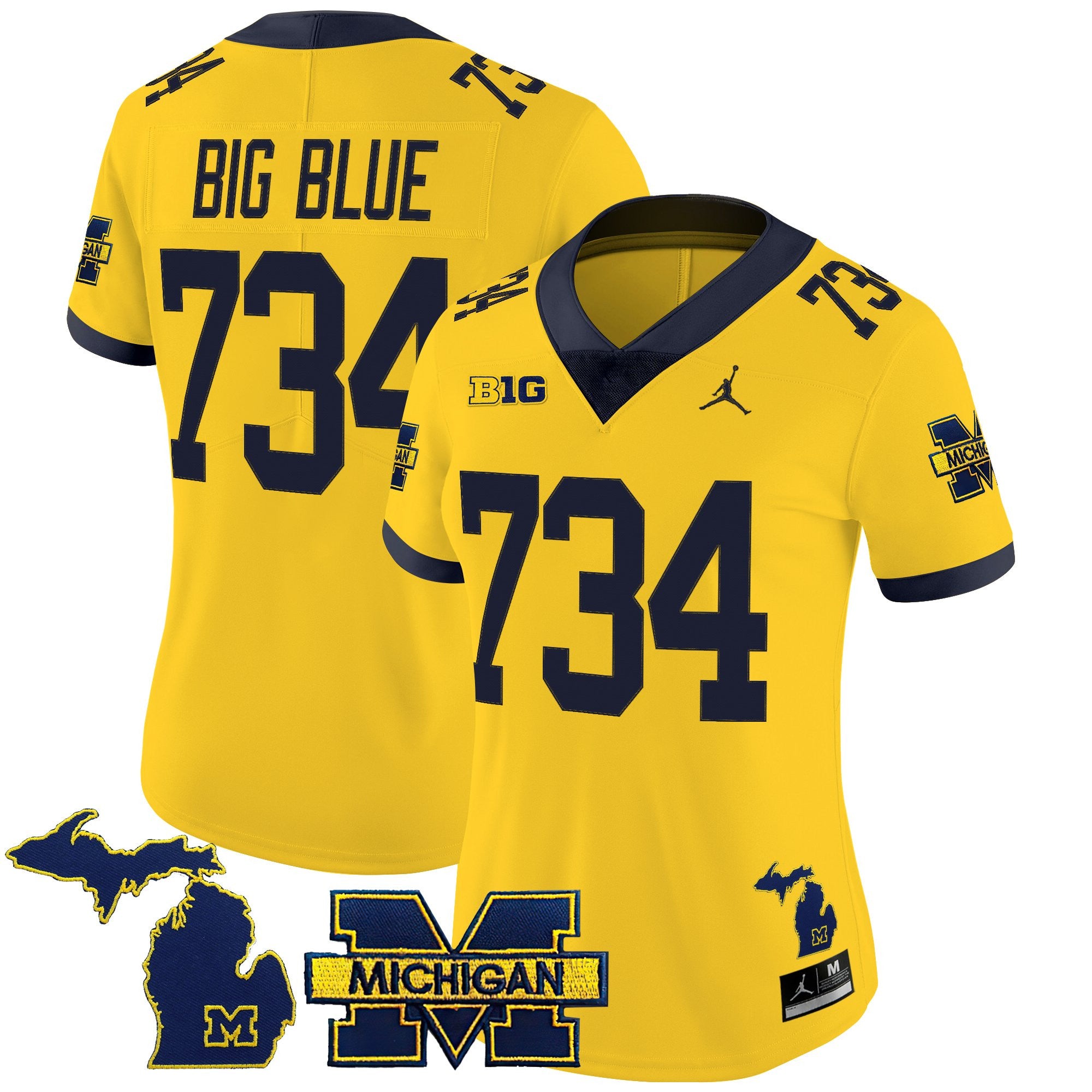 Women's Michigan Wolverines 2025 Vapor Limited Jersey - All Stitched
