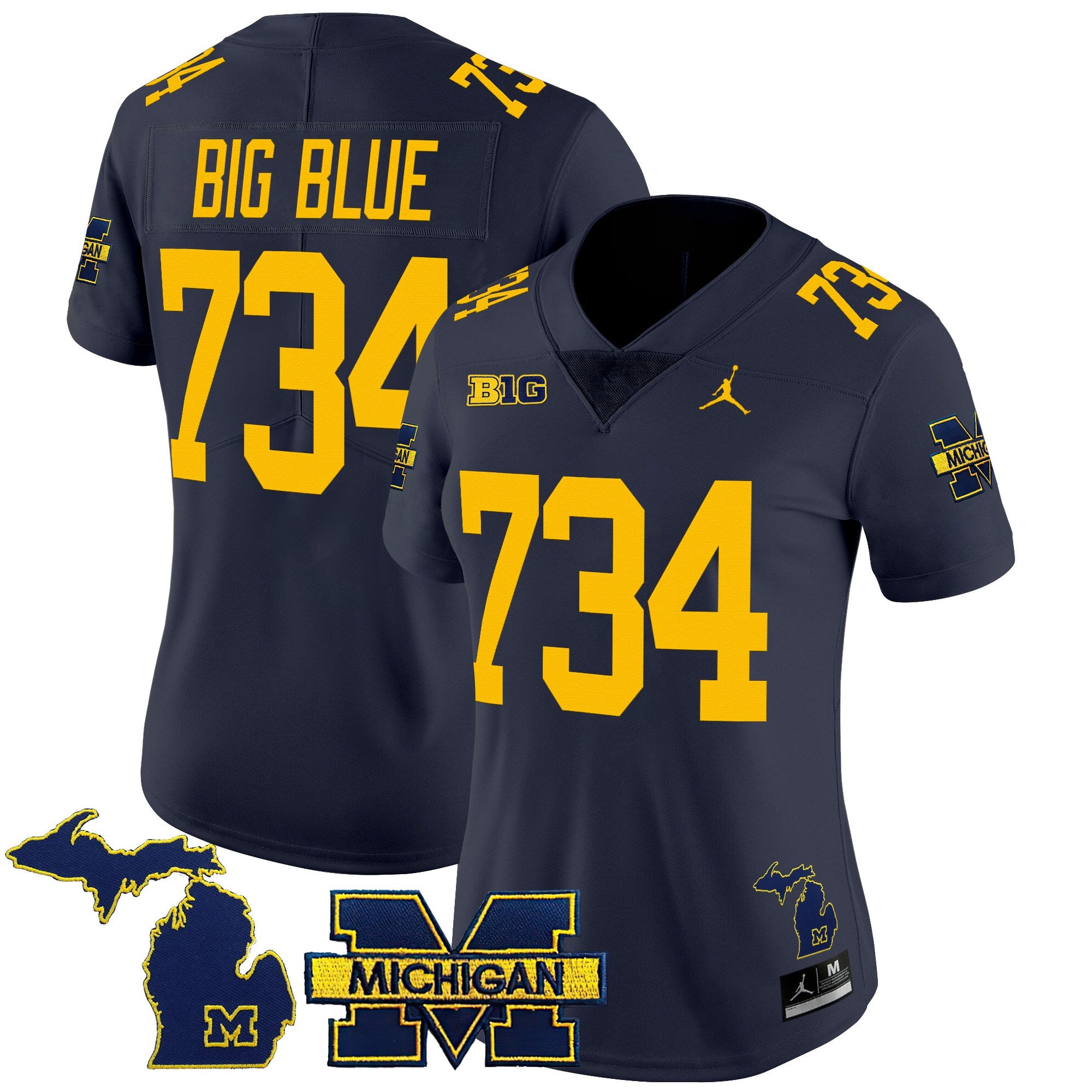 Women's Michigan Wolverines 2025 Vapor Limited Jersey - All Stitched