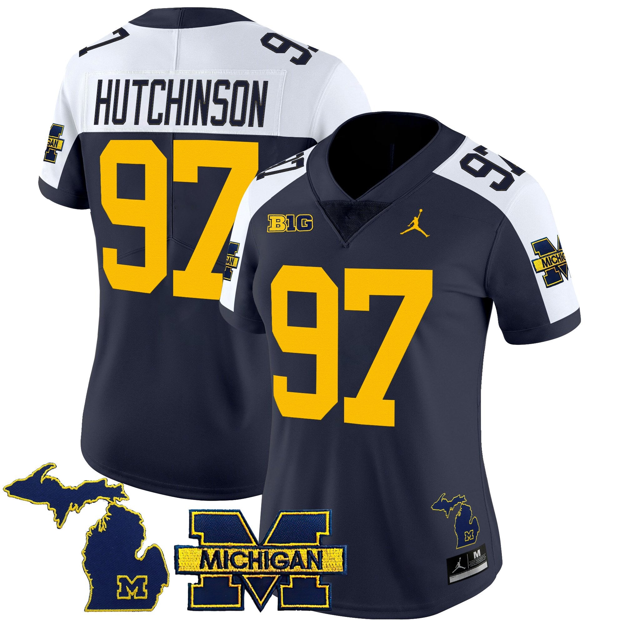 Women's Michigan Wolverines 2025 Vapor Limited Jersey - All Stitched