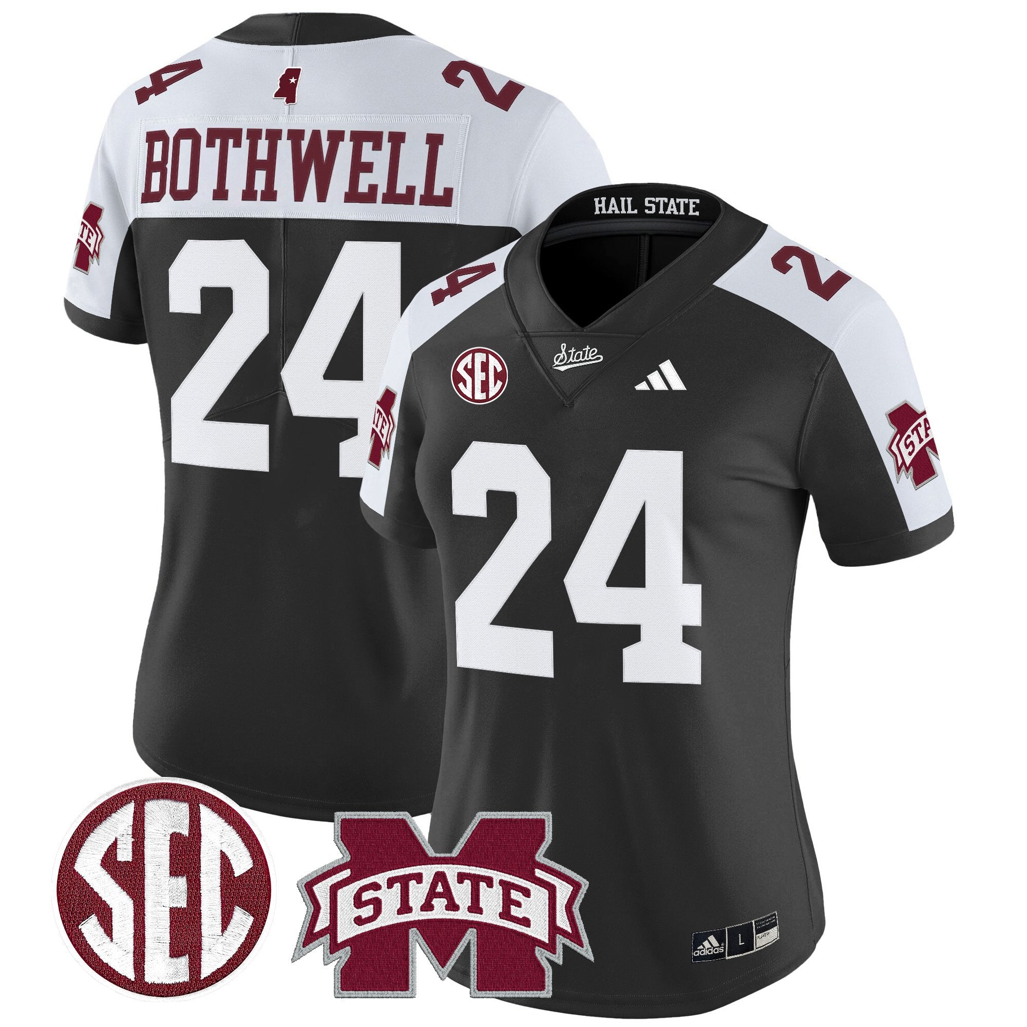 Women's Mississippi State Bulldogs 'Dark Mode' Vapor Limited Jersey - All Stitched