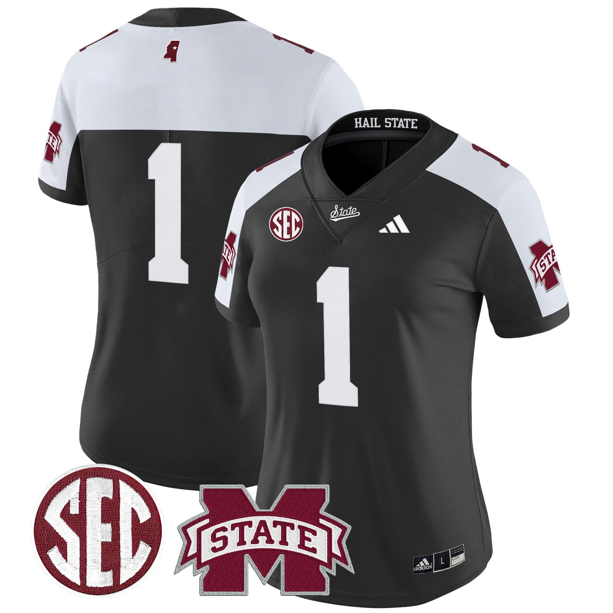 Women's Mississippi State Bulldogs 'Dark Mode' Vapor Limited Jersey - All Stitched
