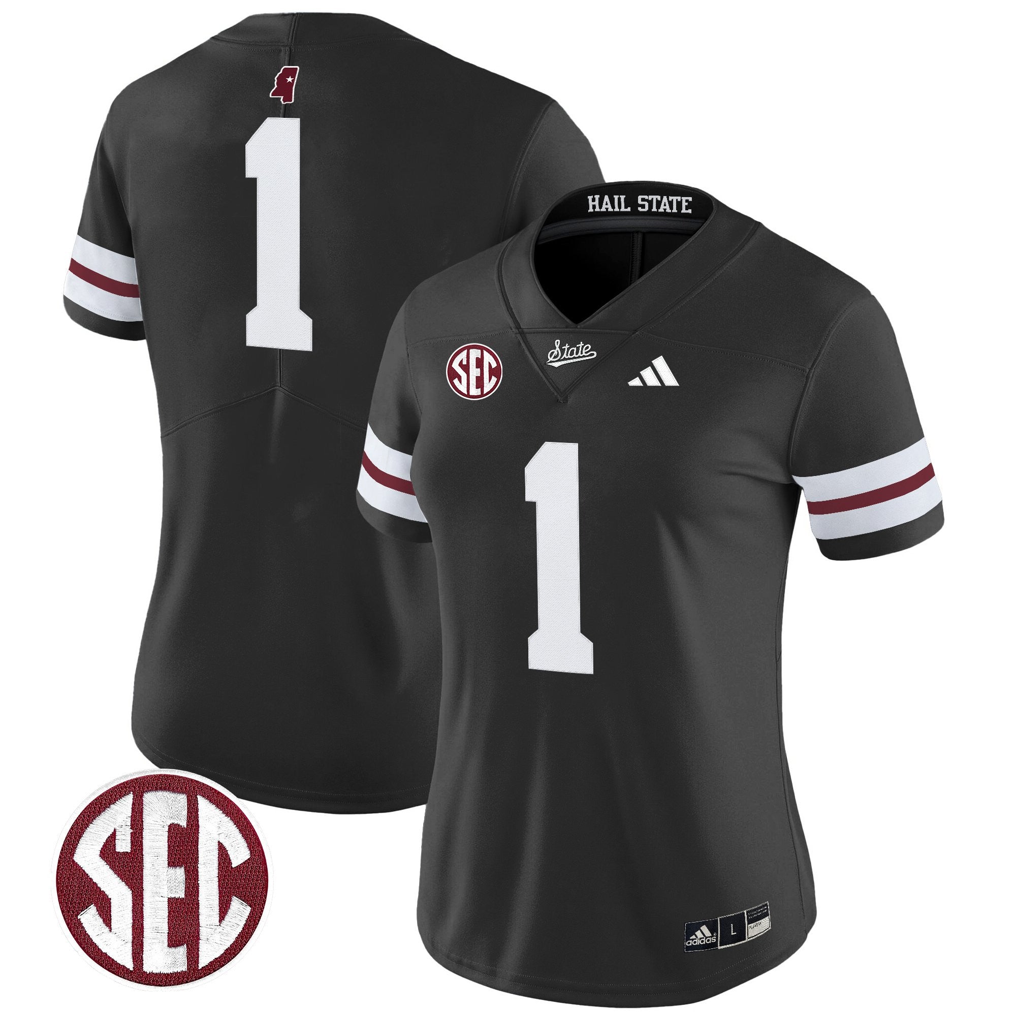 Women's Mississippi State Bulldogs 'Dark Mode' Vapor Limited Jersey - All Stitched