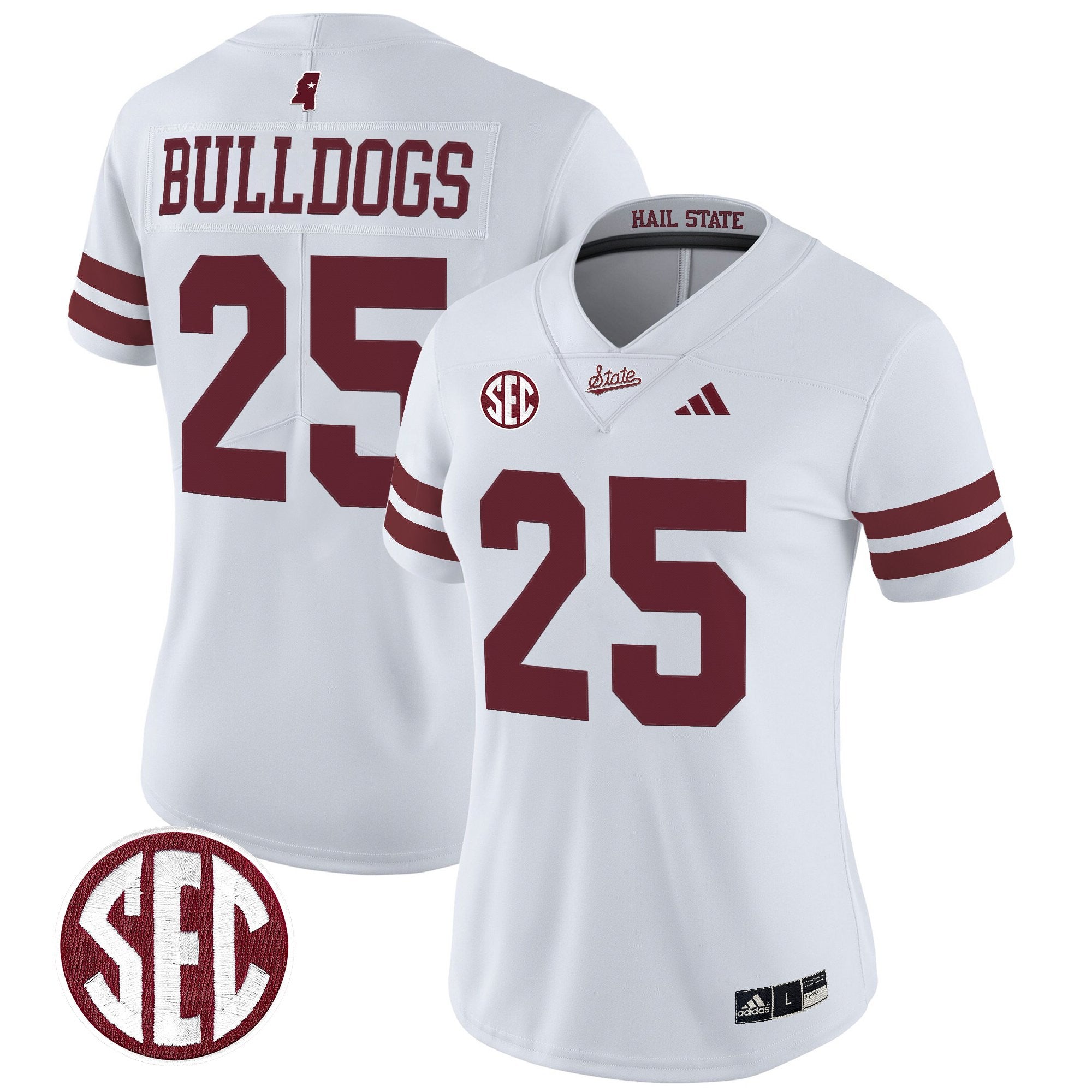 Women's Mississippi State Bulldogs 'Dark Mode' Vapor Limited Jersey - All Stitched
