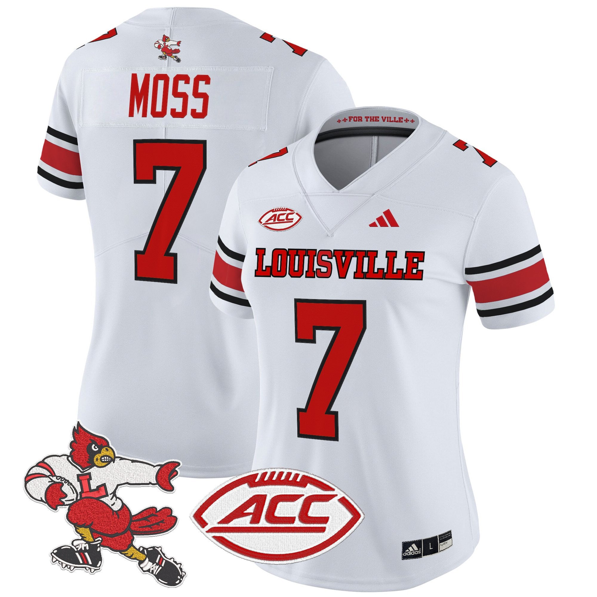 Women's Louisville Cardinals '1980s Throwback' Vapor Limited Jersey - All Stitched