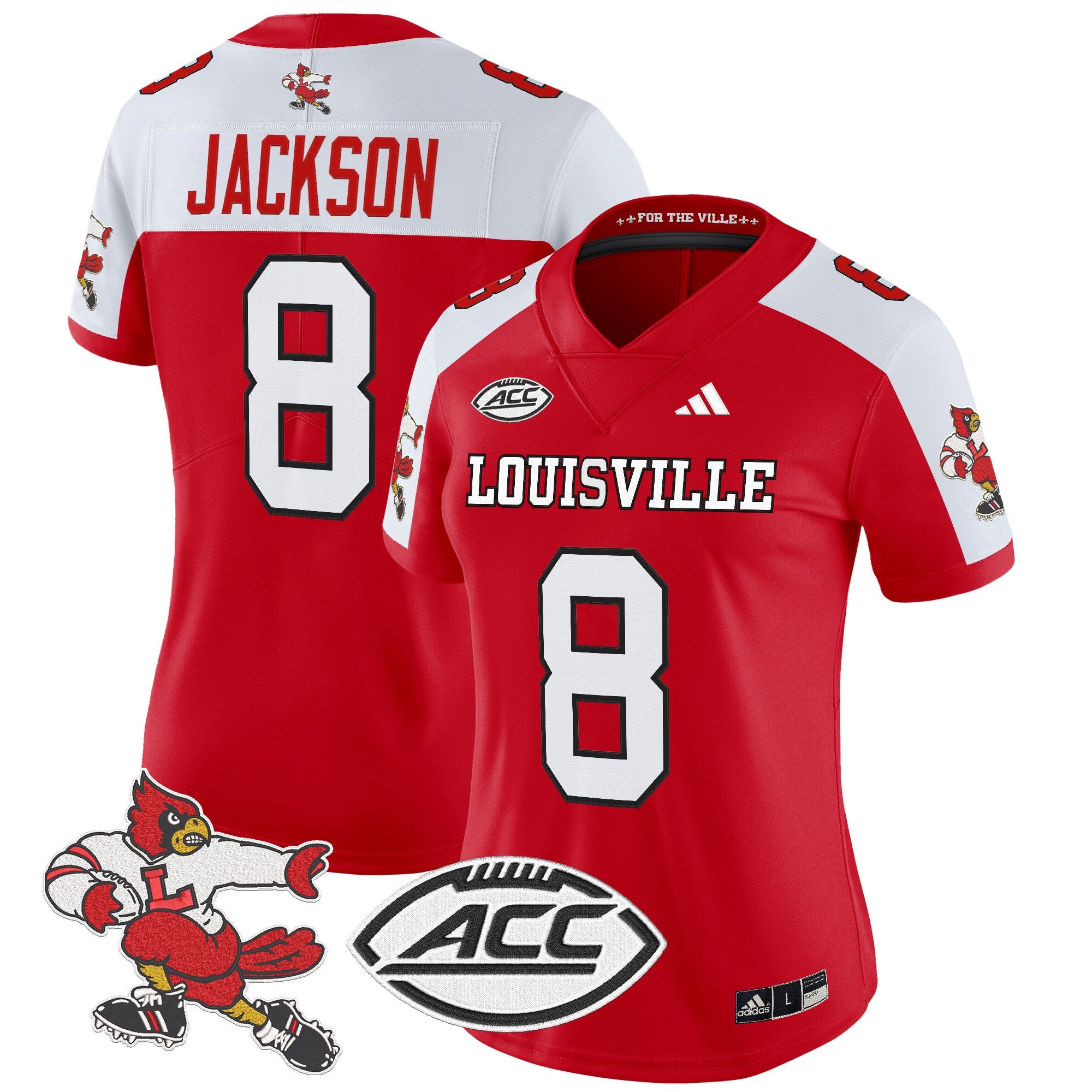 Women's Louisville Cardinals '1980s Throwback' Vapor Limited Jersey - All Stitched