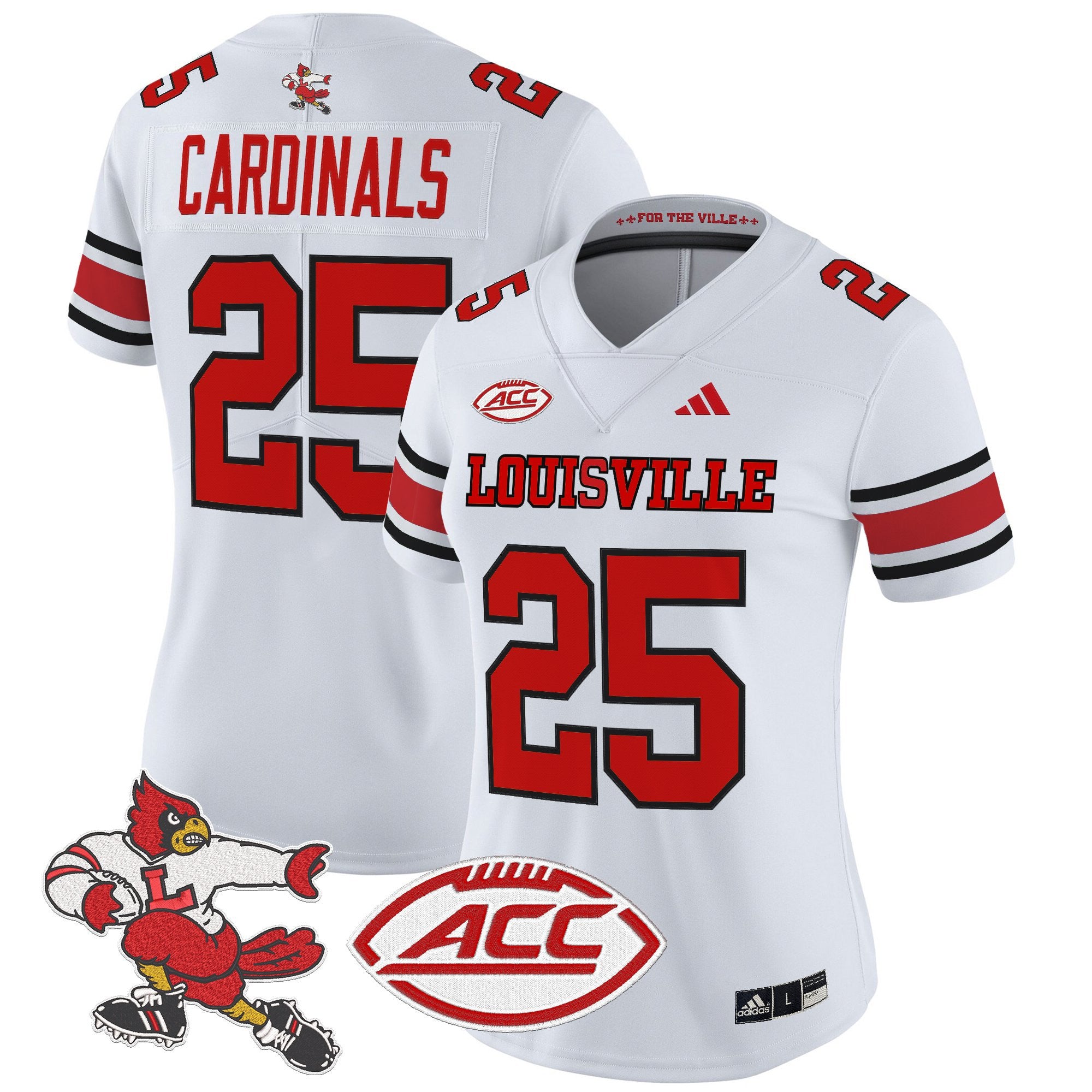 Women's Louisville Cardinals '1980s Throwback' Vapor Limited Jersey - All Stitched