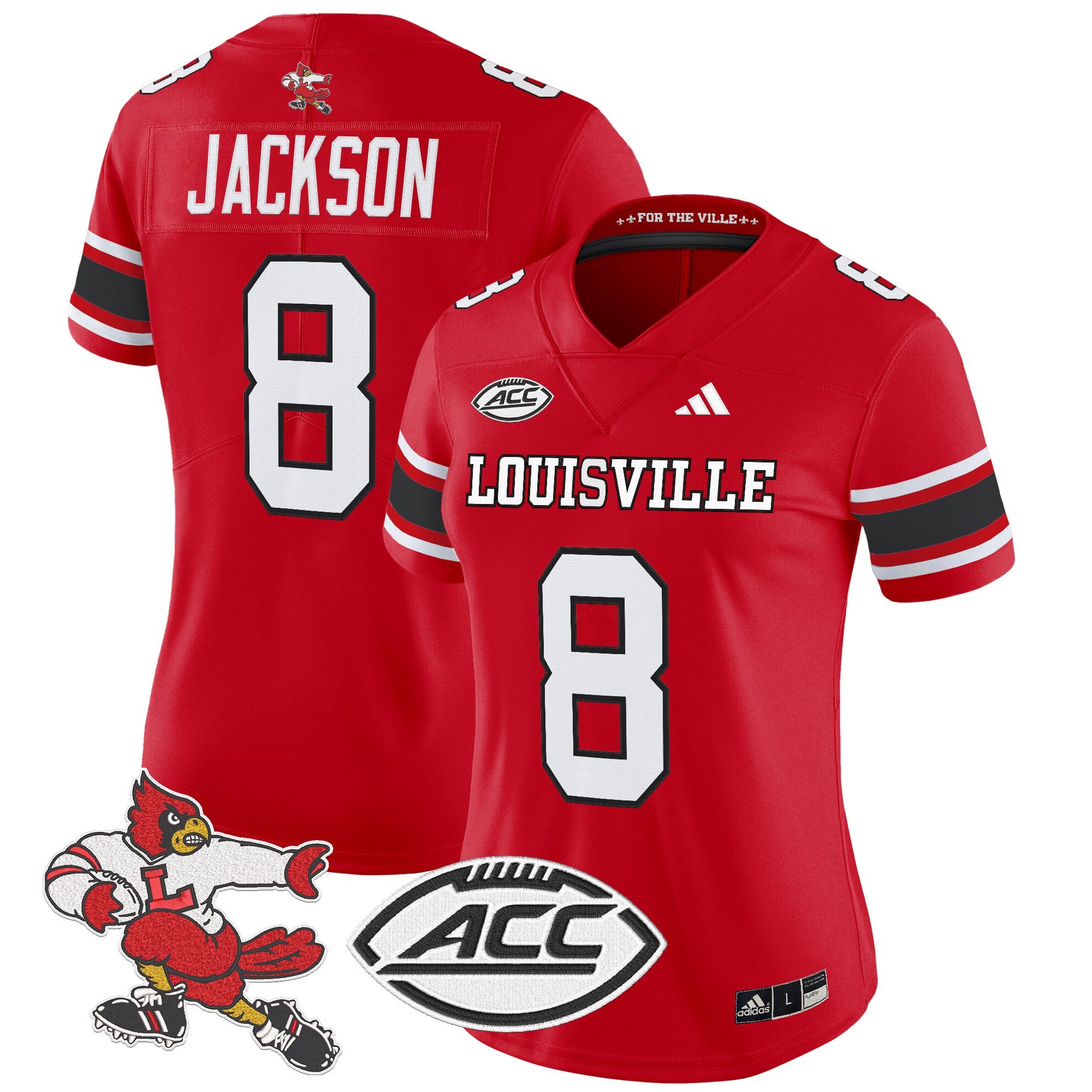 Women's Louisville Cardinals '1980s Throwback' Vapor Limited Jersey - All Stitched