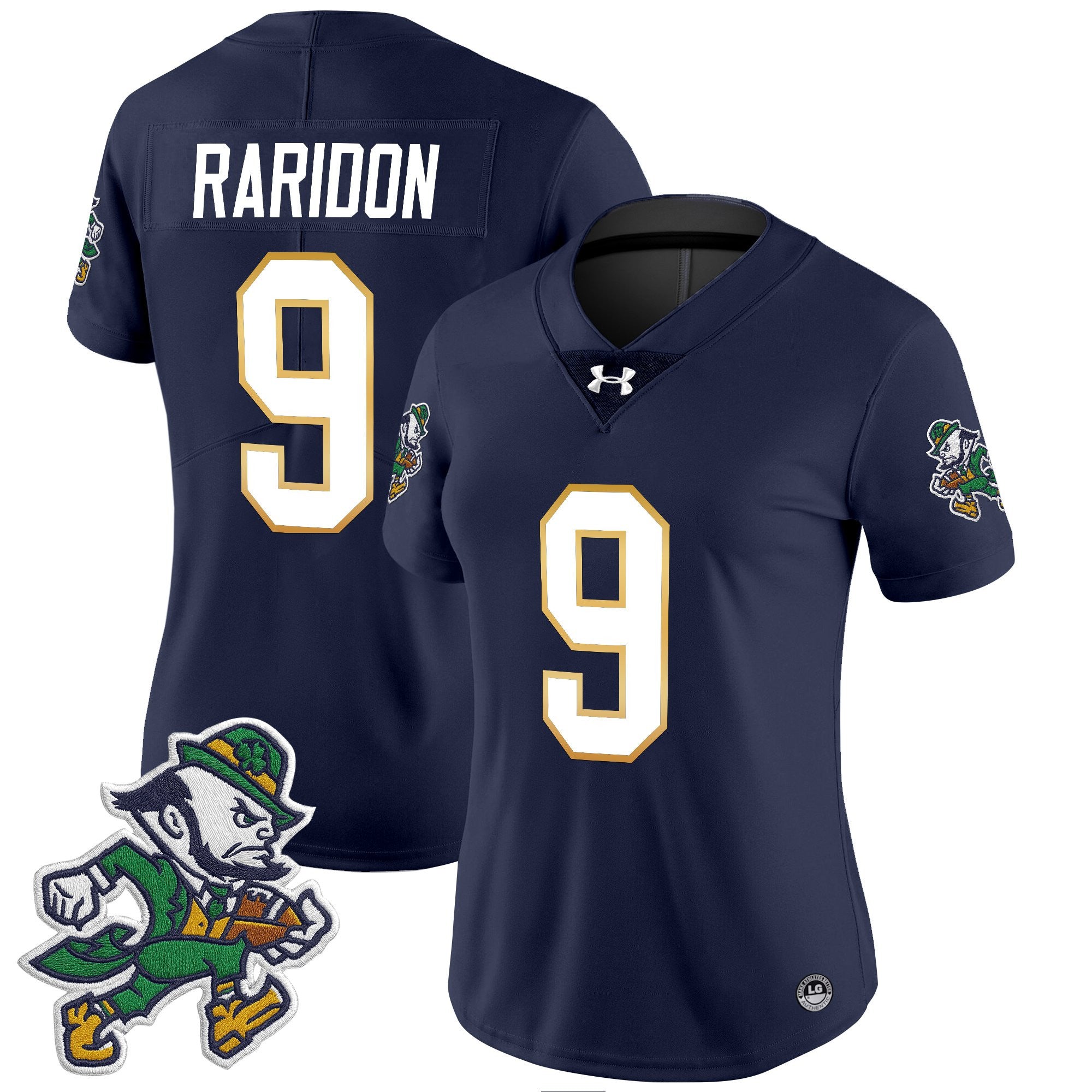 Women's Notre Dame Fighting Irish 2025 'Gridiron Leprechaun Edition' Vapor Limited Jersey – All Stitched