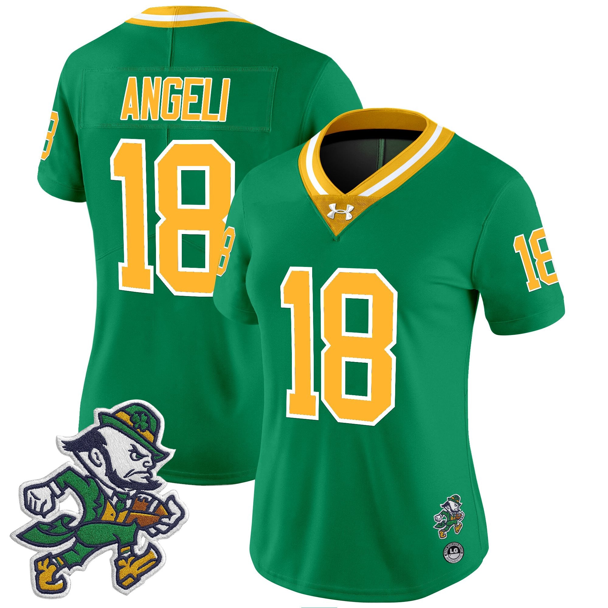 Women's Notre Dame Fighting Irish 2025 'Gridiron Leprechaun Edition' Vapor Limited Jersey – All Stitched