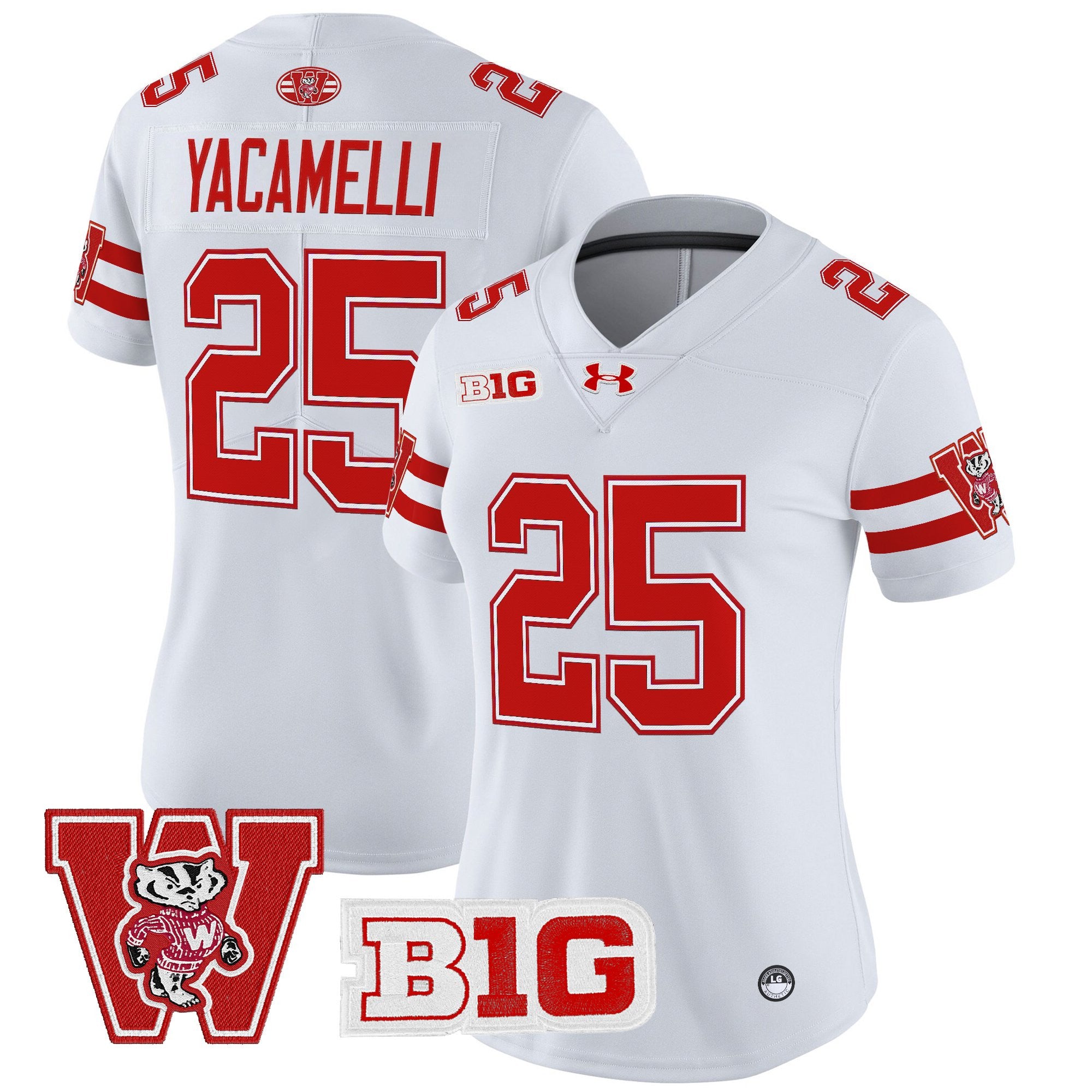 Women's Wisconsin Badgers Throwback Vapor Limited Jersey - All Stitched