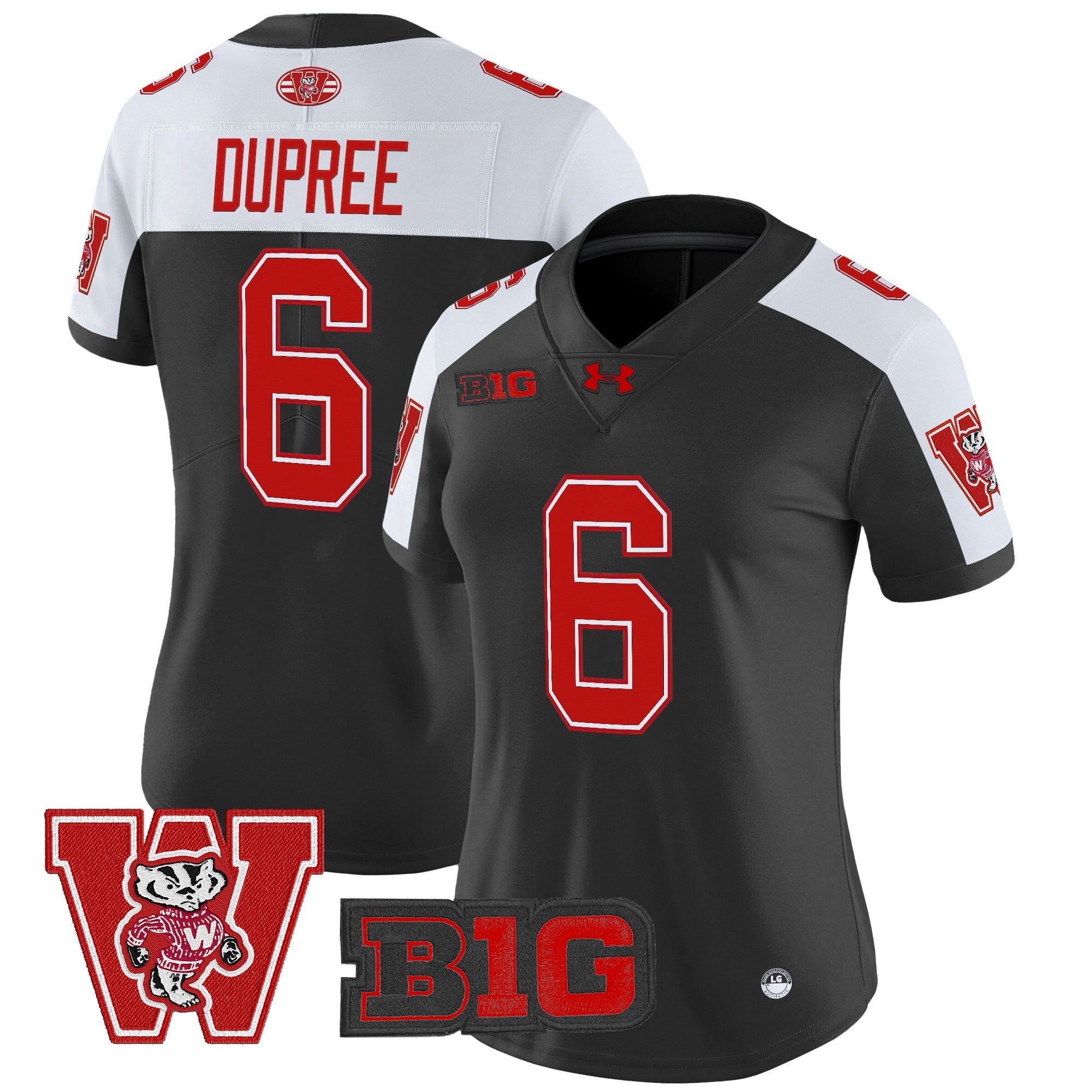 Women's Wisconsin Badgers Throwback Vapor Limited Jersey - All Stitched