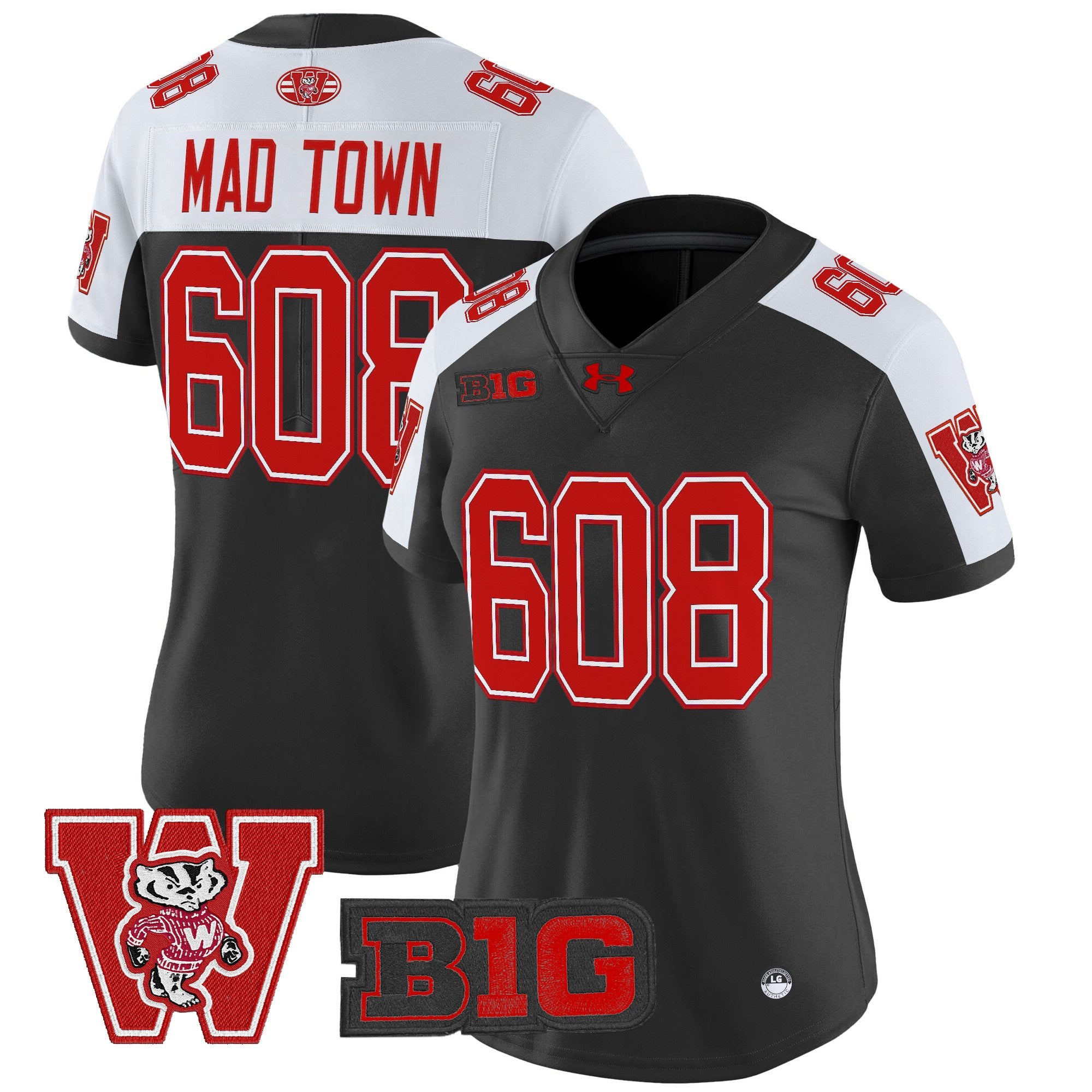 Women's Wisconsin Badgers Throwback Vapor Limited Jersey - All Stitched