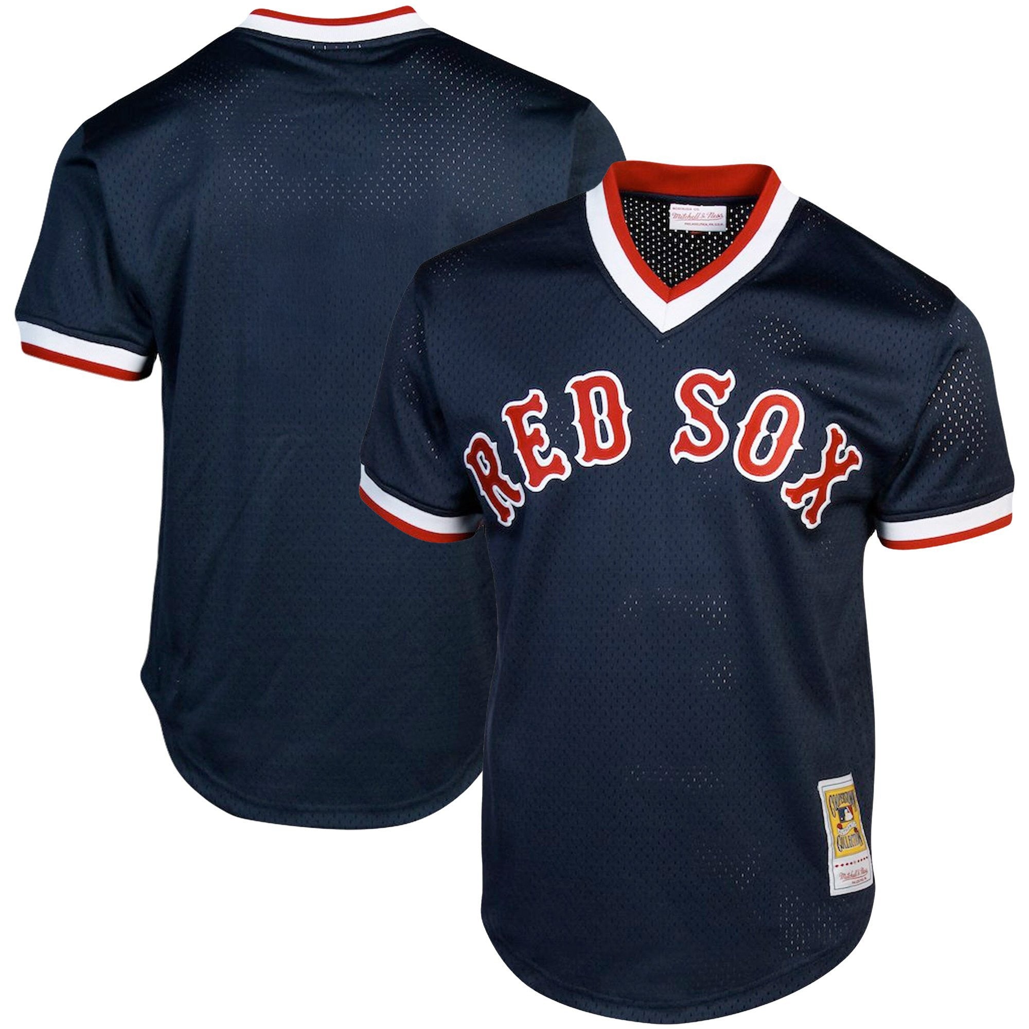 Men's Boston Red Sox Throwback Jersey - Cooperstown Collection - All Stitched