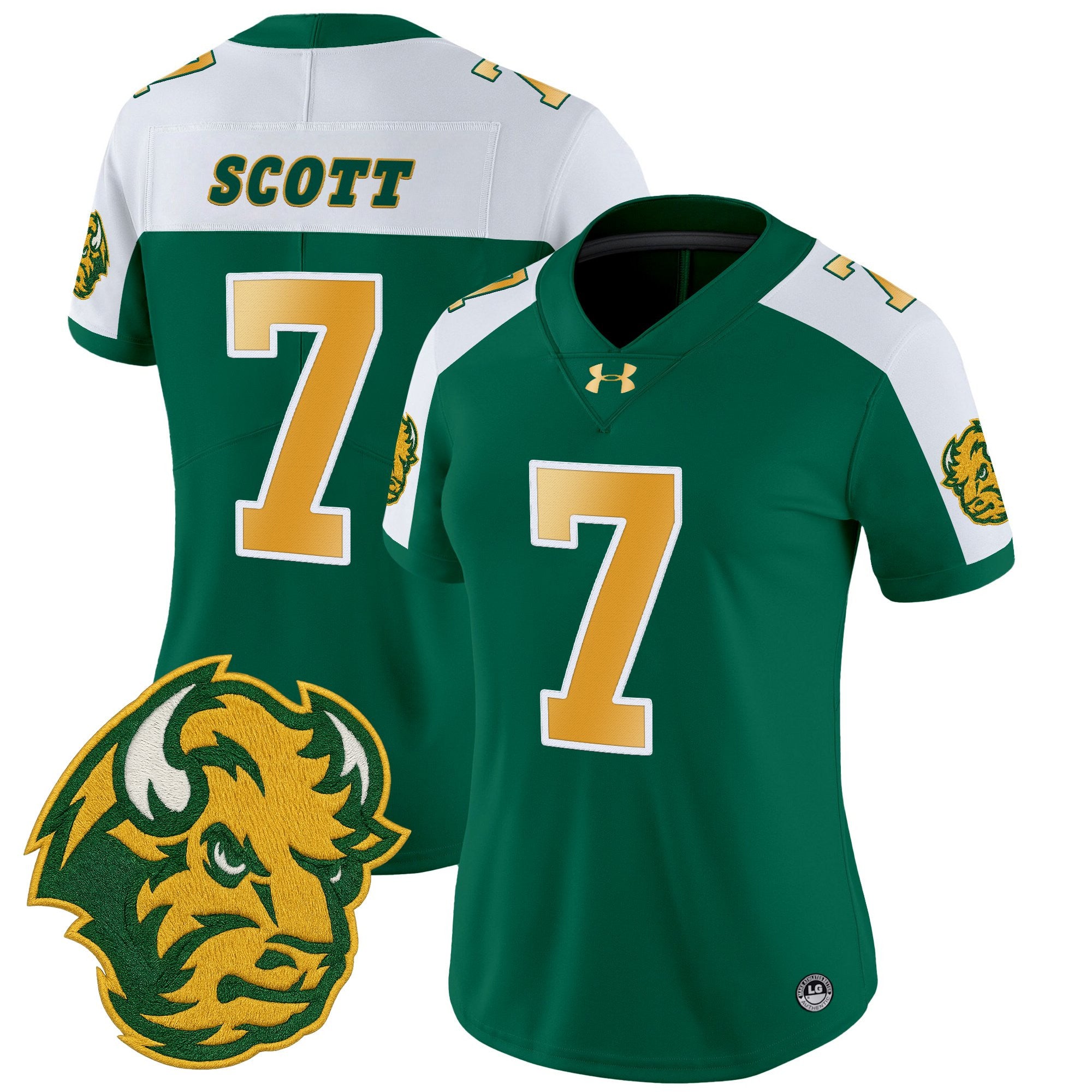 Women's North Dakota State Bison Vapor Limited Jersey - All Stitched