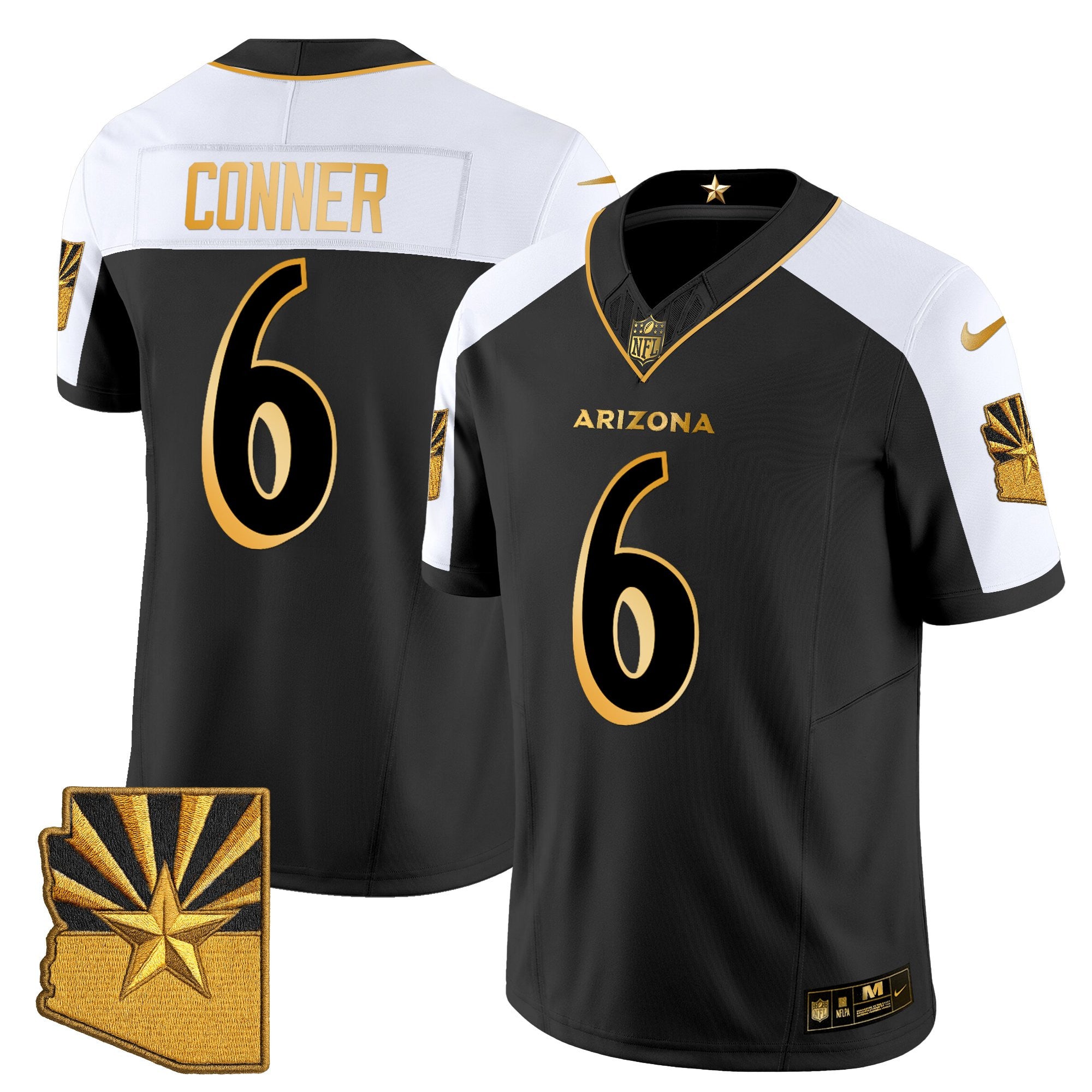 Men's Arizona Cardinals 2025 "Rivalries" Gold Vapor Limited Jersey - All Stitched