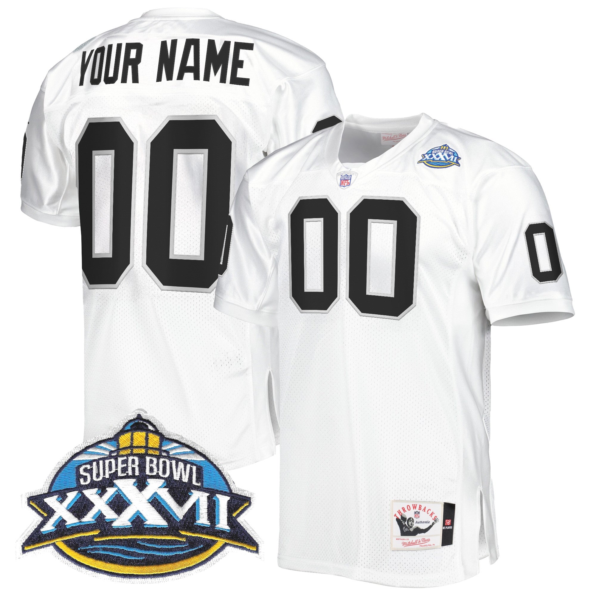 Las Vegas Raiders Throwback Custom Jersey - All Stitched