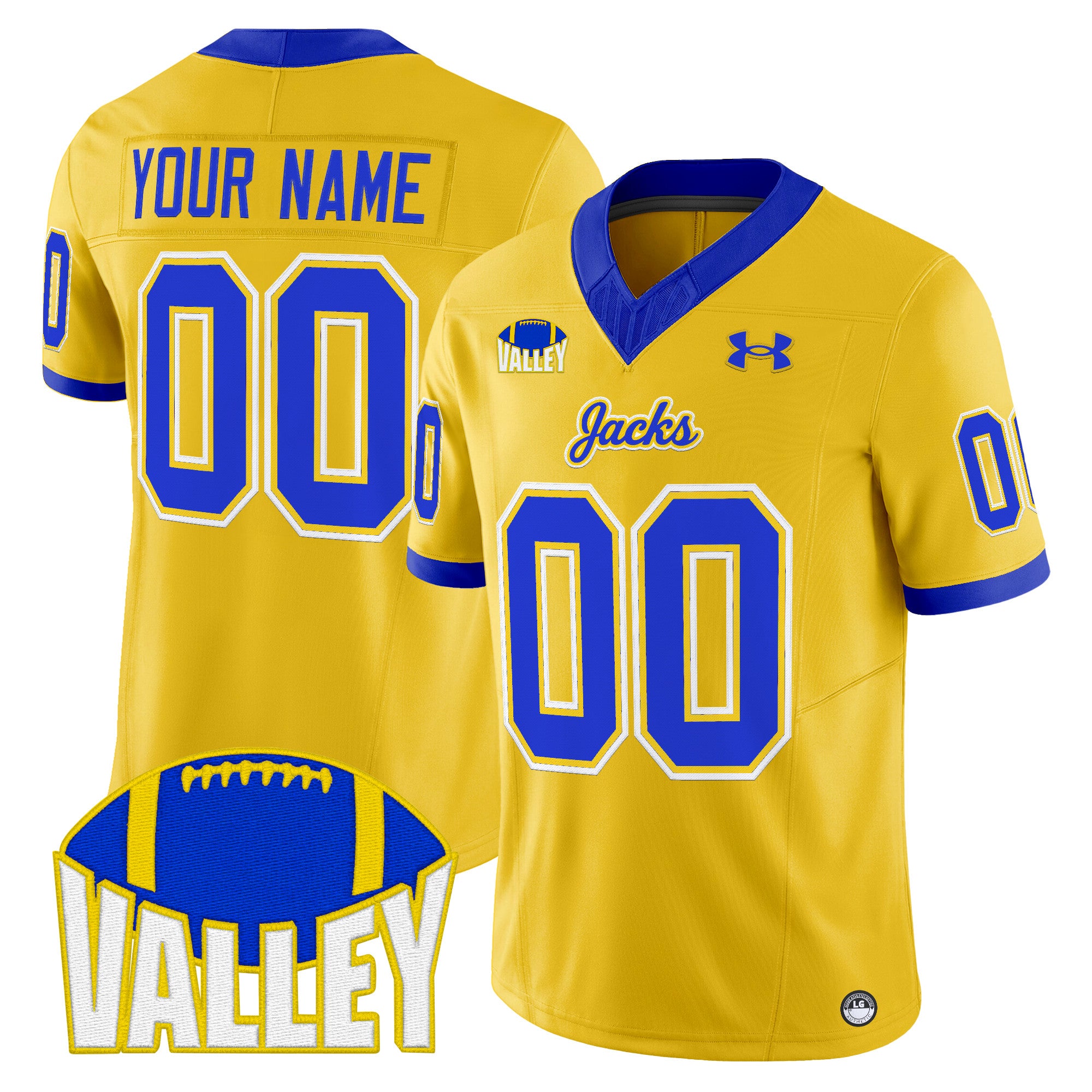 South Dakota State Jackrabbits 2025 Vapor Limited Custom Jersey - All Stitched