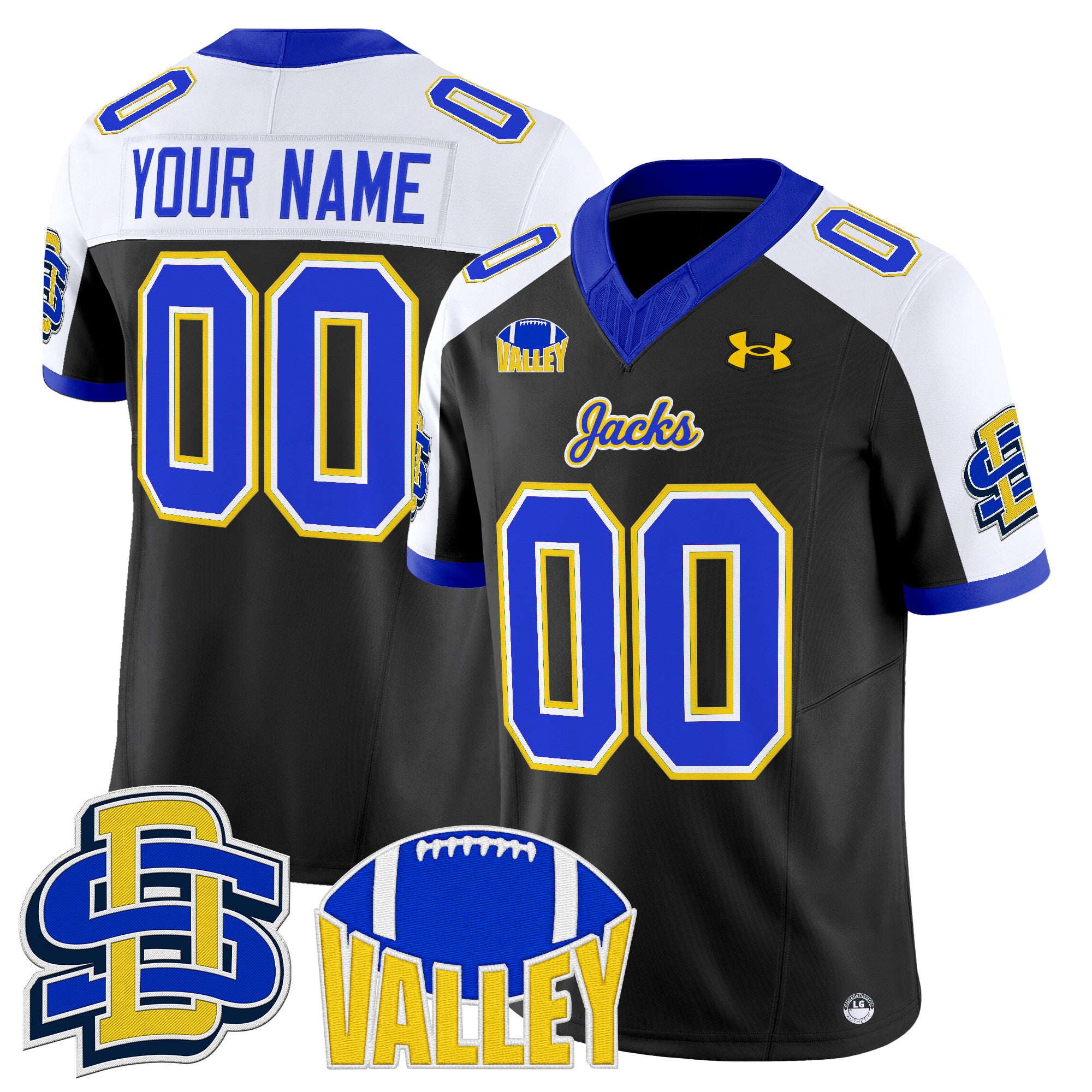 South Dakota State Jackrabbits 2025 Vapor Limited Custom Jersey - All Stitched