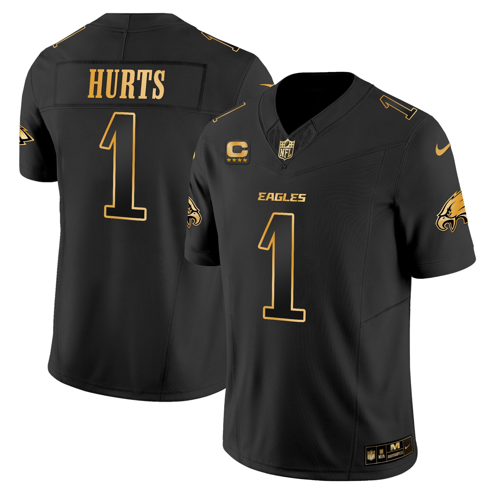 Men's Philadelphia Eagles 2025 Gold Vapor Limited Jersey - All Stitched