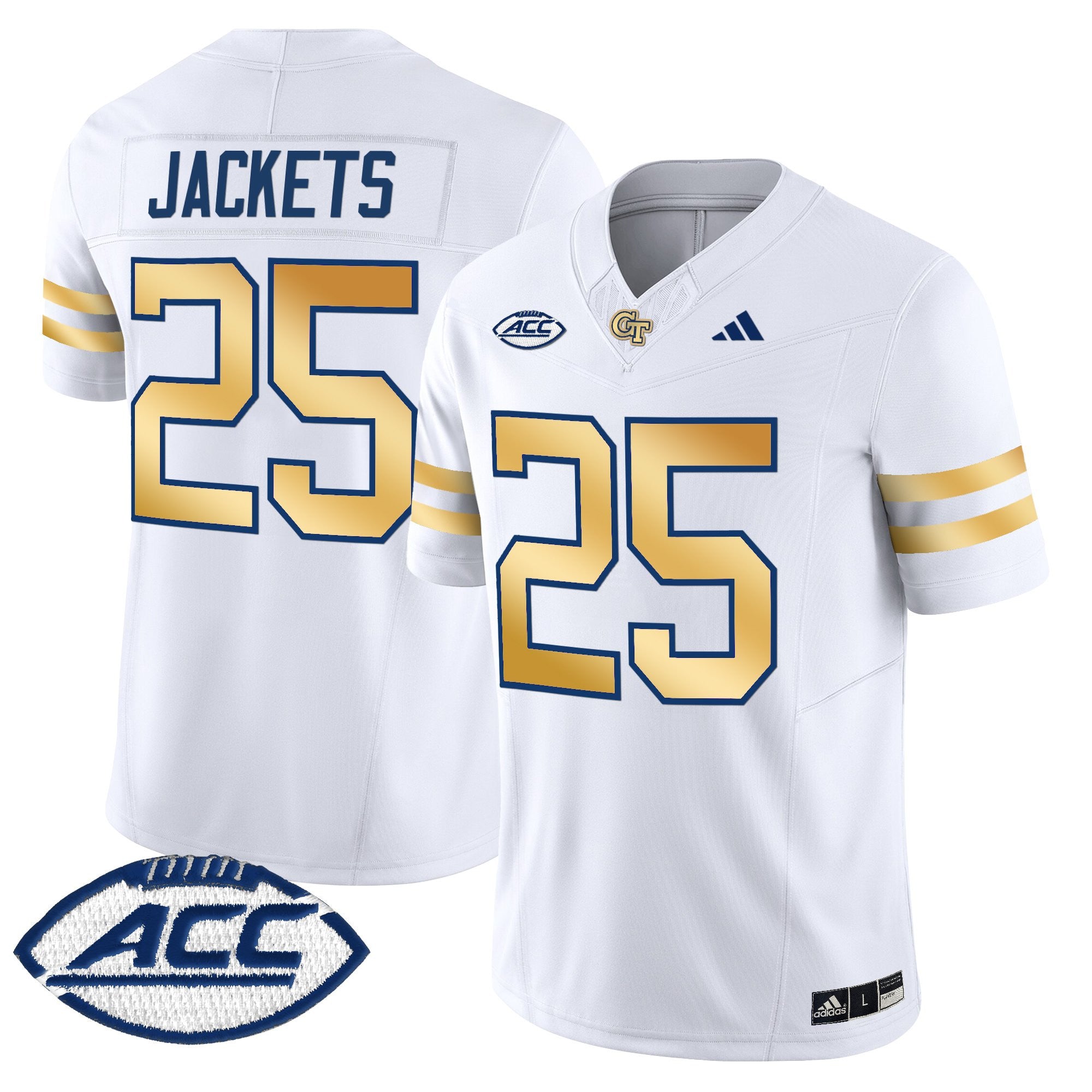 Youth's Georgia Tech Yellow Jackets 2025 Vapor Limited Jersey - All stitched