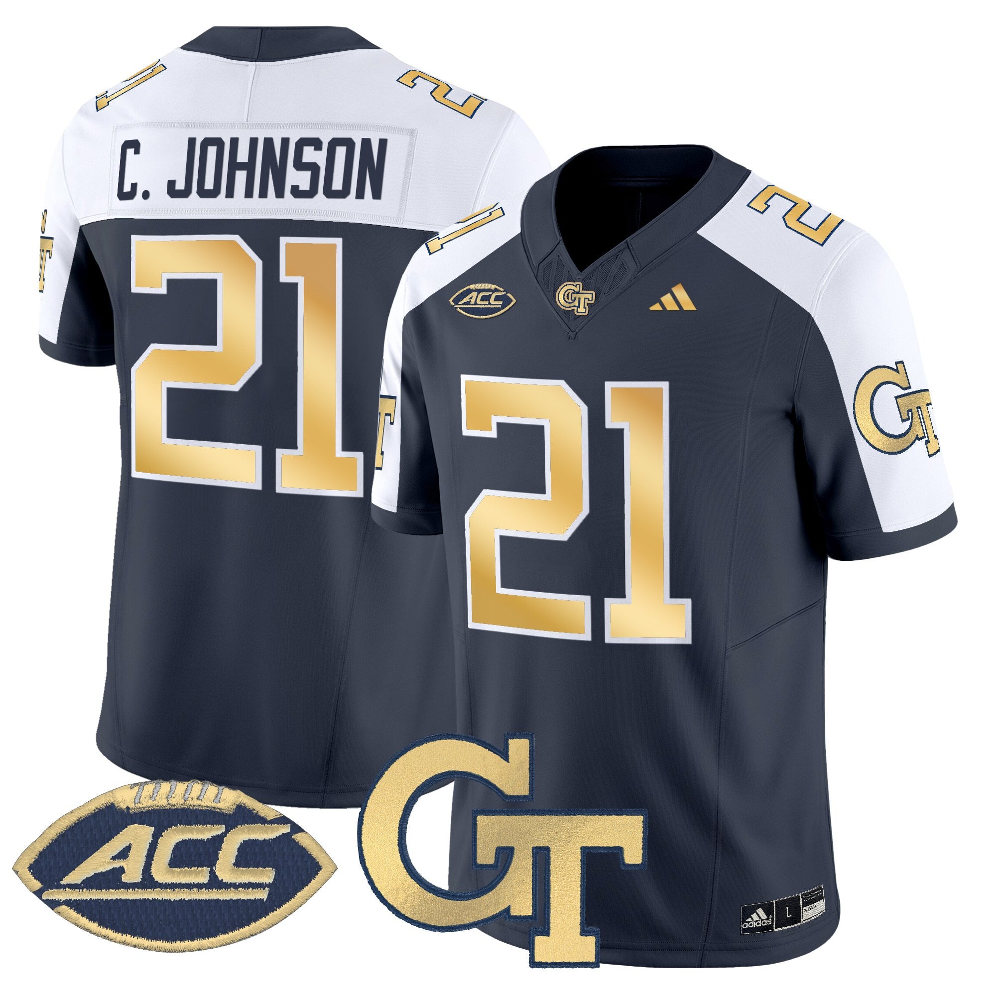 Youth's Georgia Tech Yellow Jackets 2025 Vapor Limited Jersey - All stitched