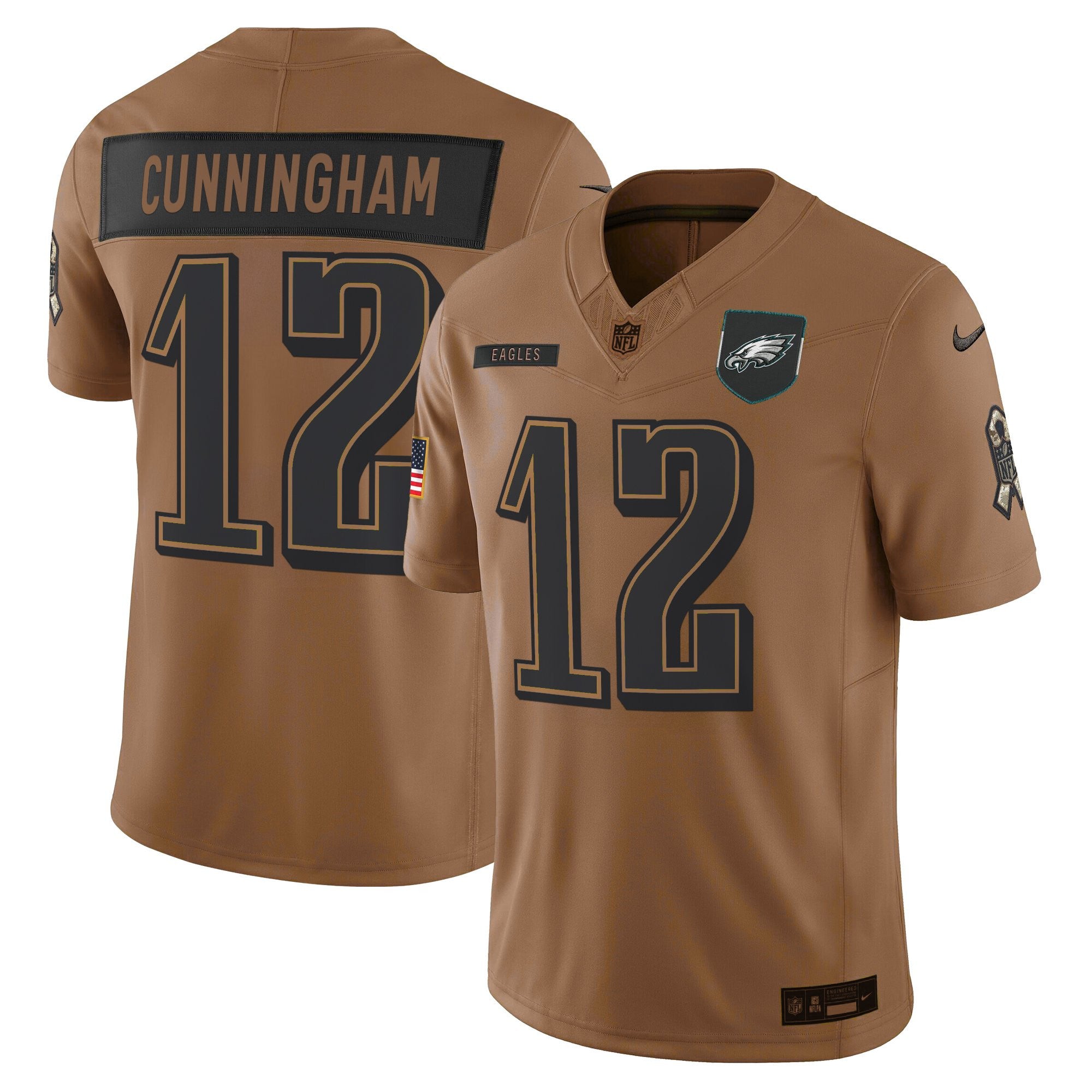 Men's Philadelphia Eagles 2025 Salute to Service Limited Jersey - All Stitched