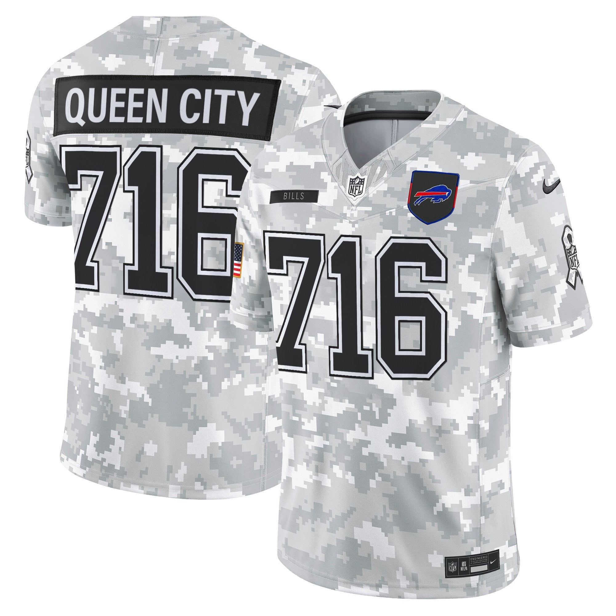 Men's Buffalo Bills 2025 Salute to Service Vapor Limited Jersey - All Stitched