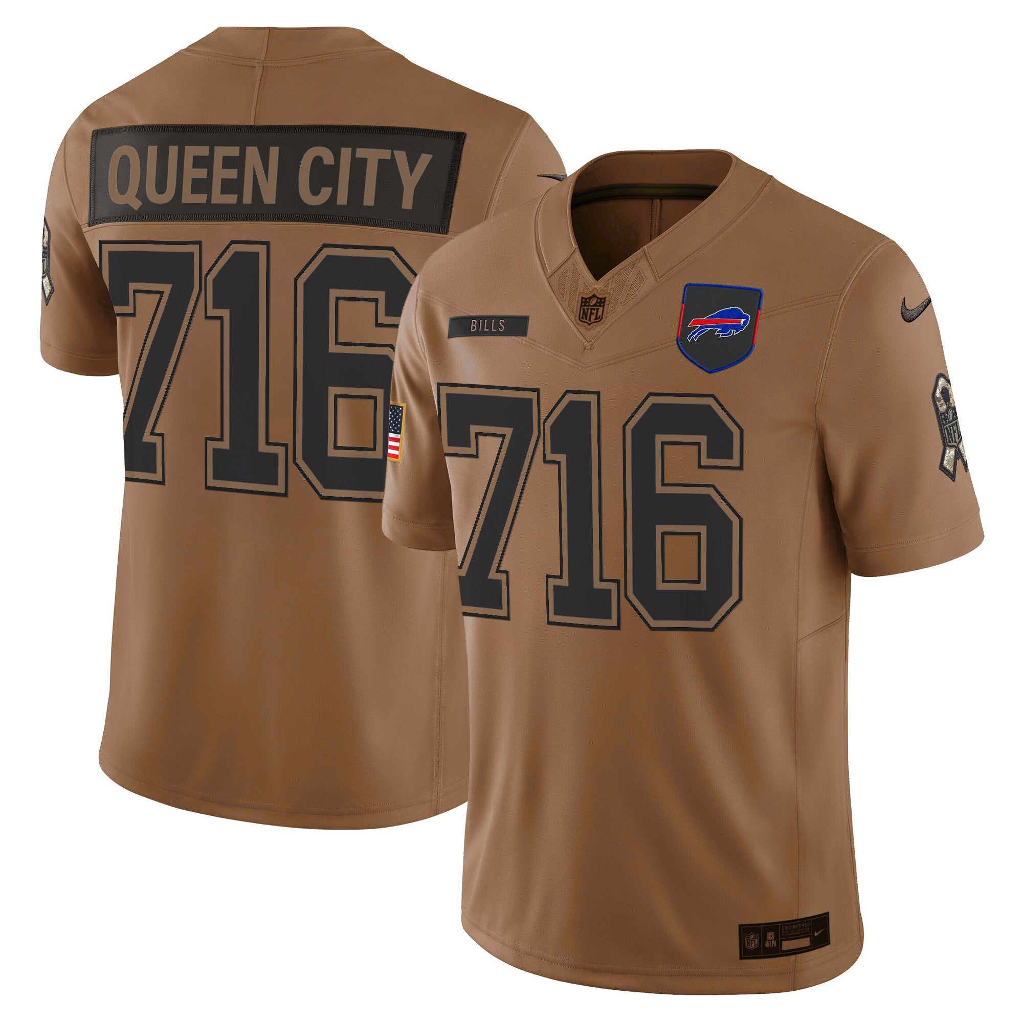 Men's Buffalo Bills 2025 Salute to Service Vapor Limited Jersey - All Stitched