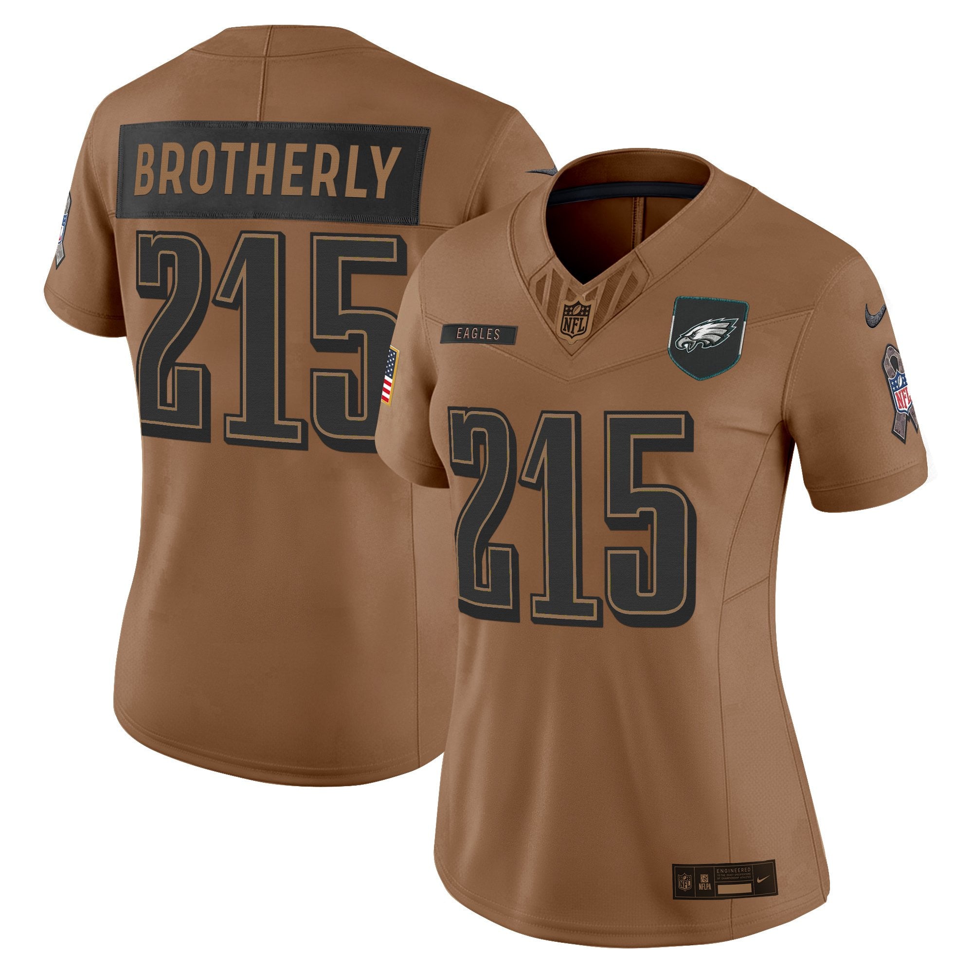 Women's Philadelphia Eagles 2025 Salute to Service Limited Jersey - All Stitched