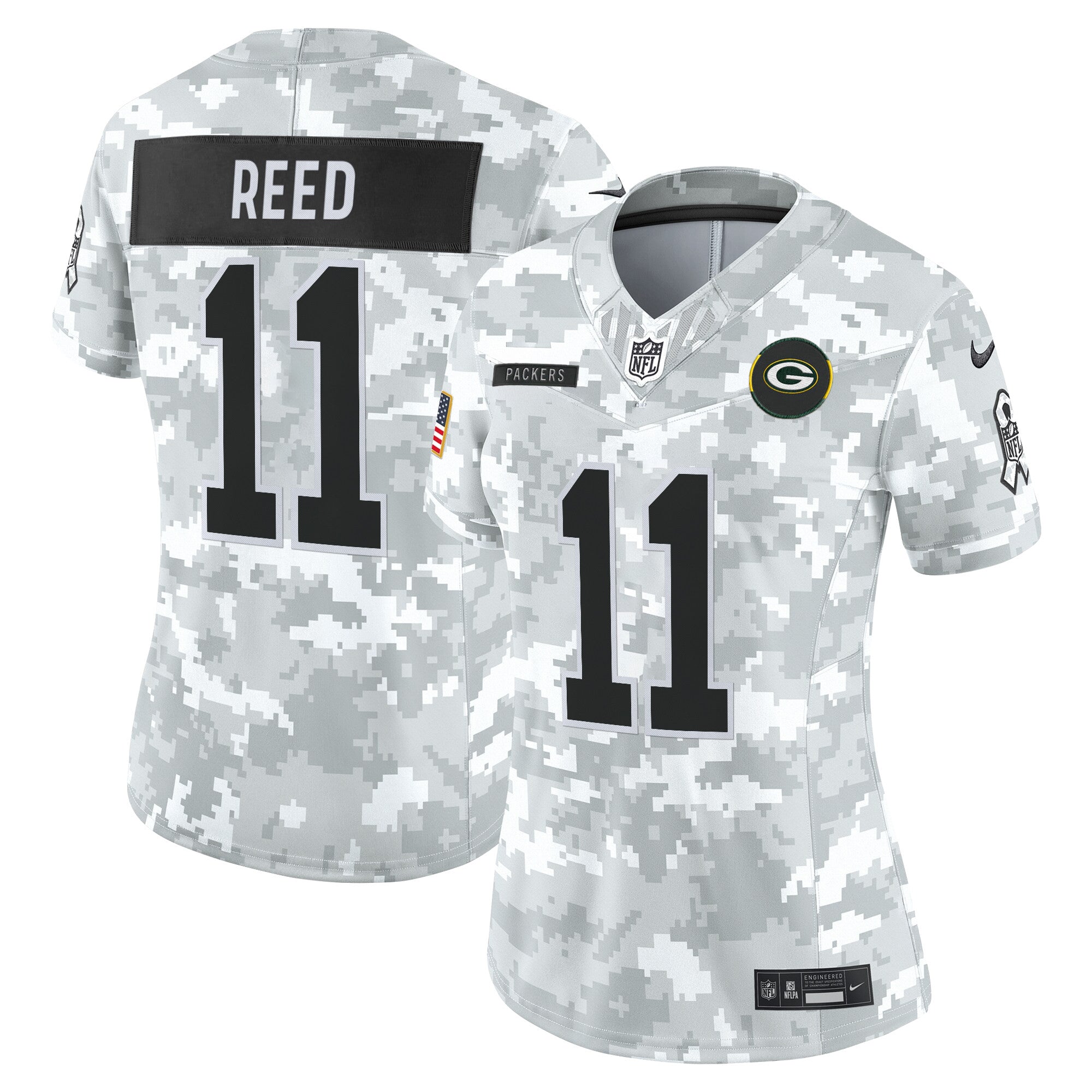 Women's Green Bay Packers 2025 Salute to Service Vapor Limited Jersey - All Stitched