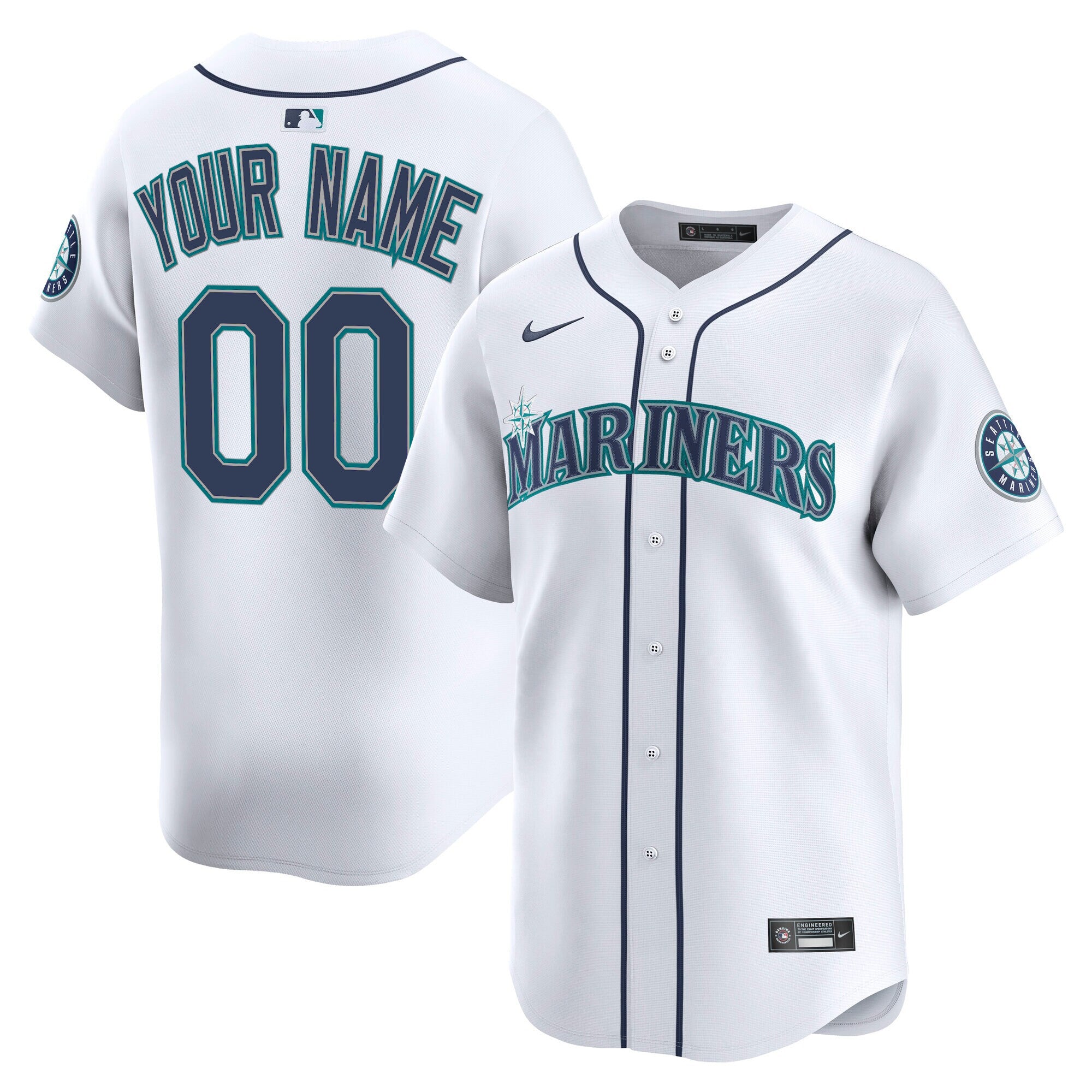 Seattle Mariners 2025 Vapor Premier Limited Custom Jersey V2 - All Stitched