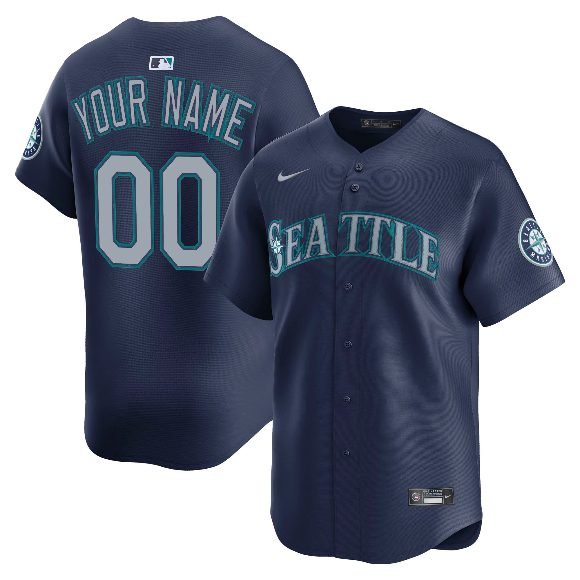 Seattle Mariners 2025 Vapor Premier Limited Custom Jersey V2 - All Stitched