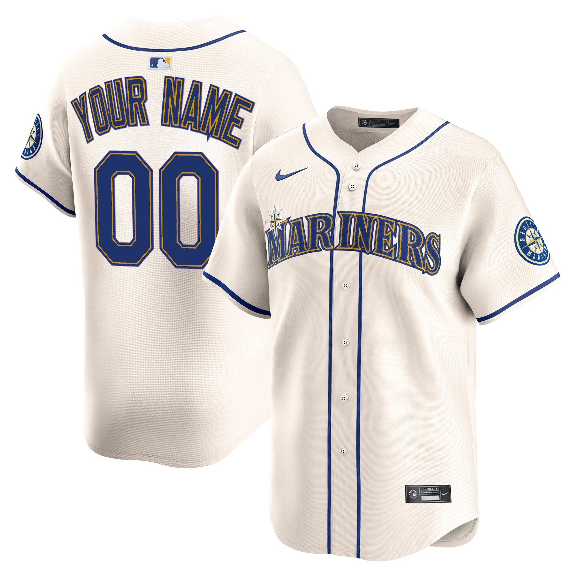 Seattle Mariners 2025 Vapor Premier Limited Custom Jersey V2 - All Stitched