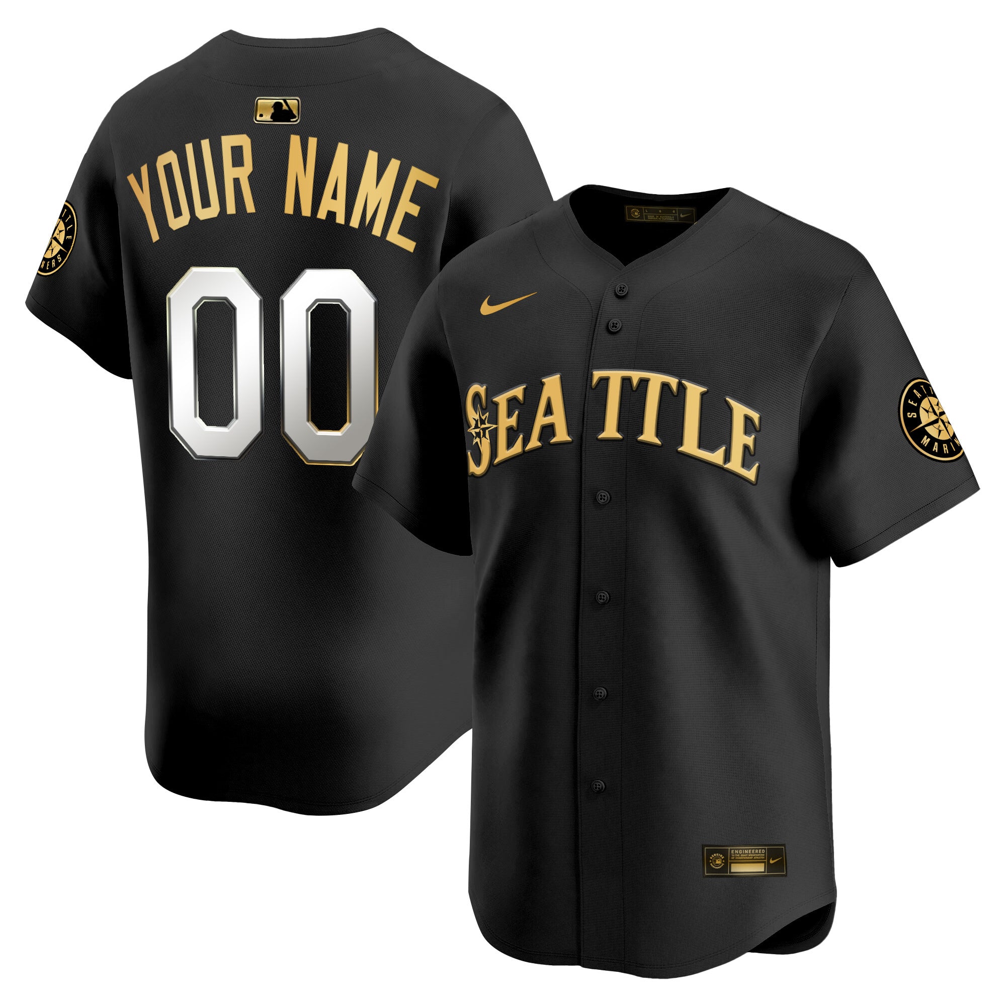 Seattle Mariners 2025 Vapor Premier Limited Custom Jersey V2 - All Stitched