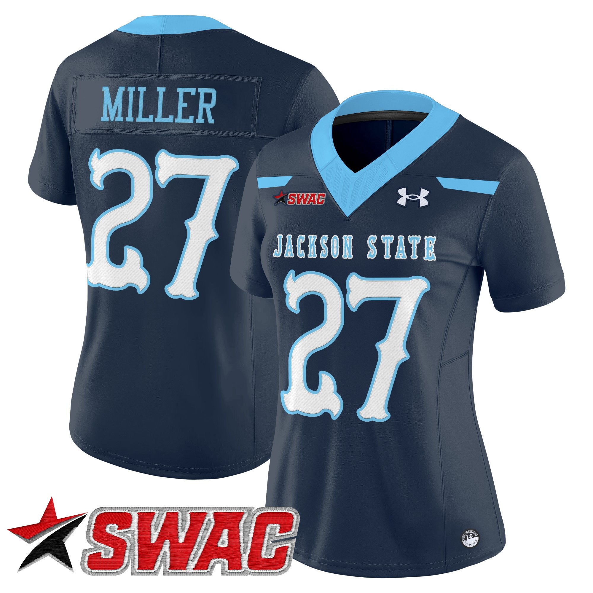 Women's Jackson State Tigers 2025 Vapor Limited Jersey V2 - All Stitched