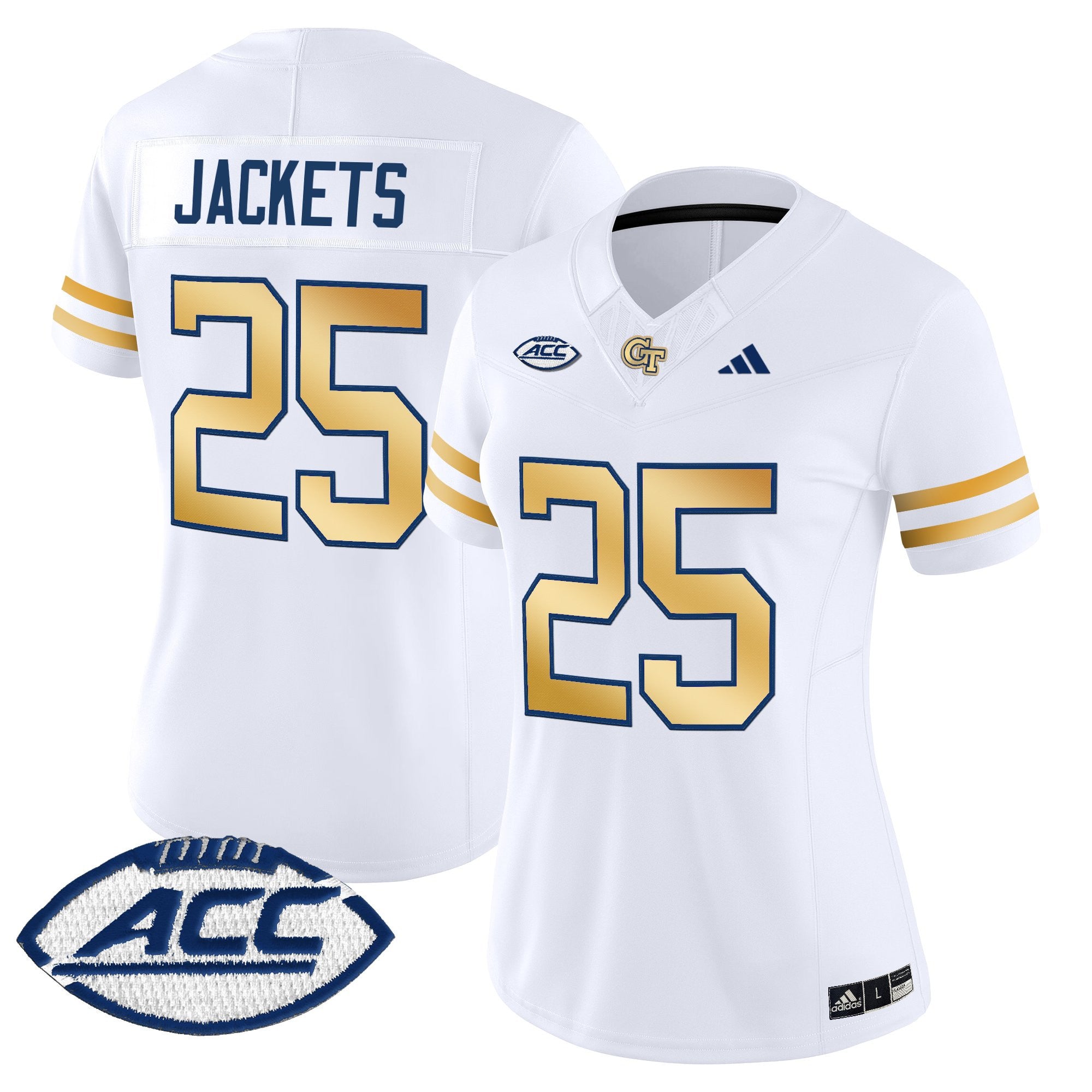 Women's Georgia Tech Yellow Jackets 2025 Vapor Limited Jersey - All stitched