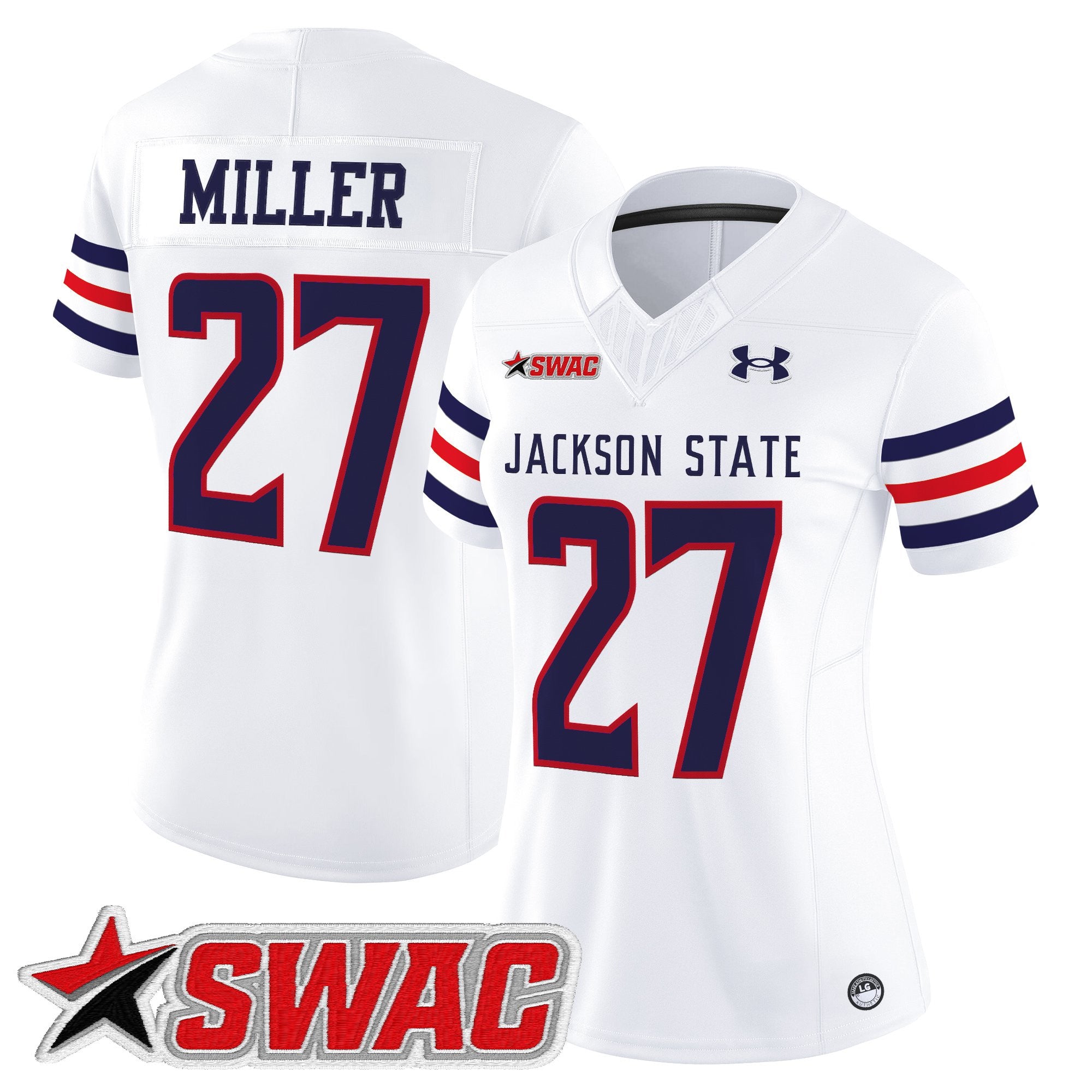 Women's Jackson State Tigers 2025 Vapor Limited Jersey - All Stitched
