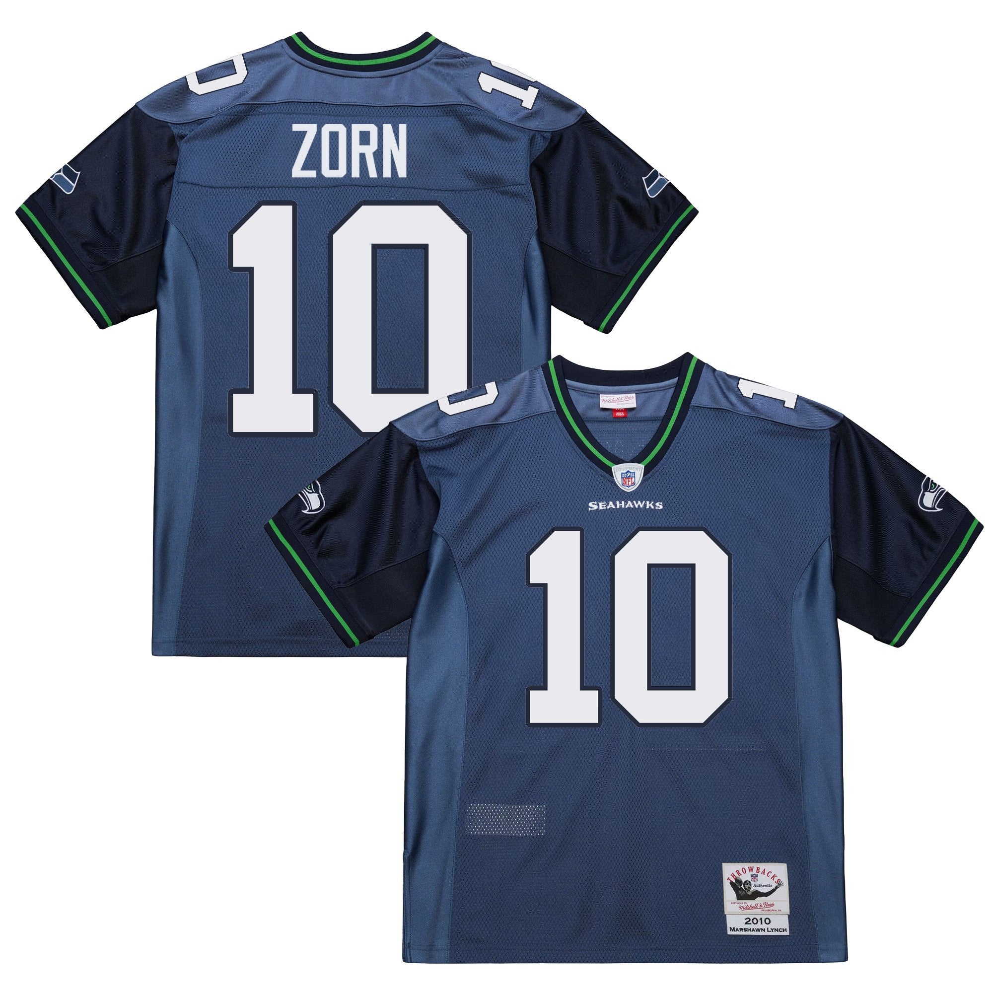 Seattle Seahawks 2010 Throwback Jersey - All Stitched