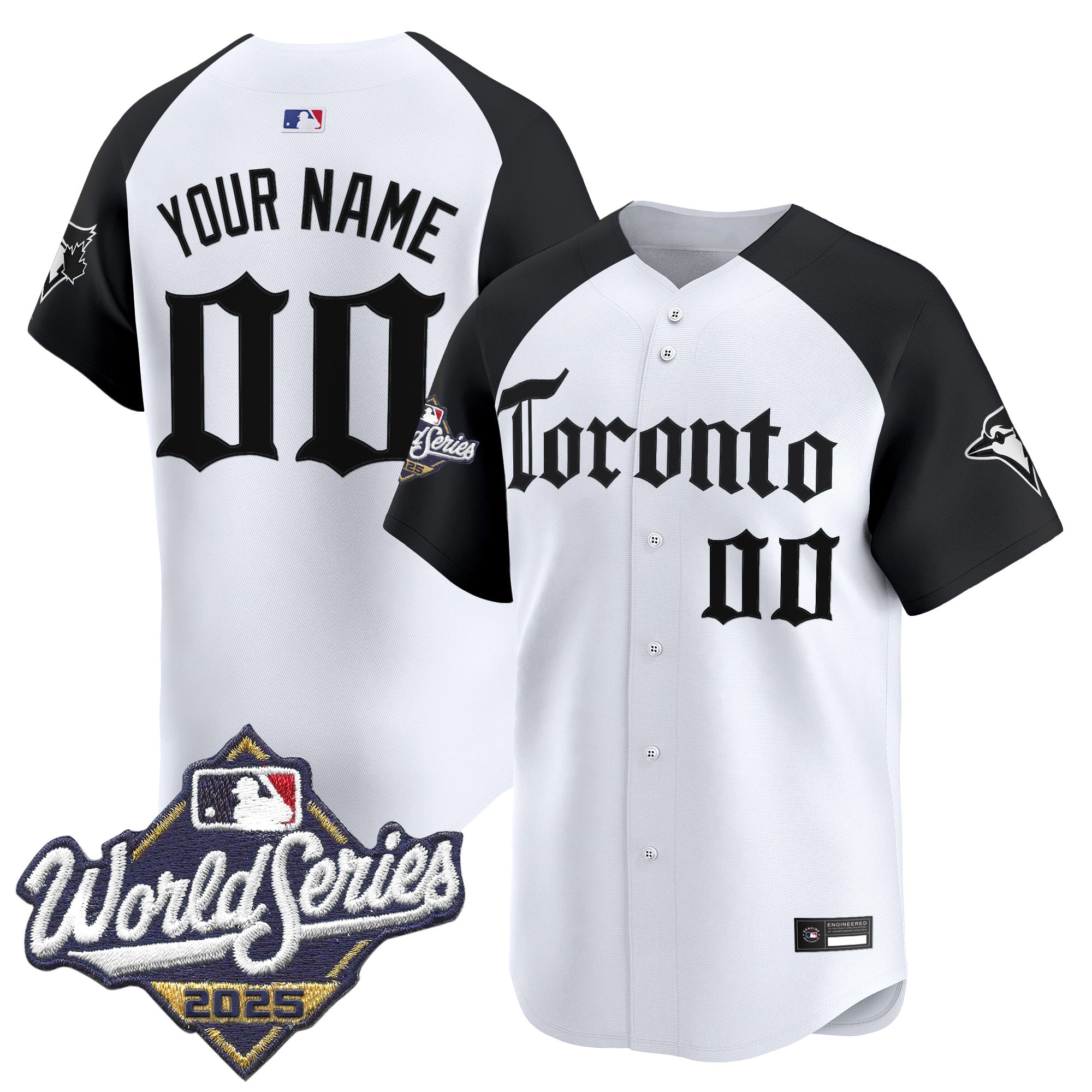 Toronto Blue Jays 2025 World Series Vapor Premier Limited Custom Jersey - Gothic North Edition - All Stitched