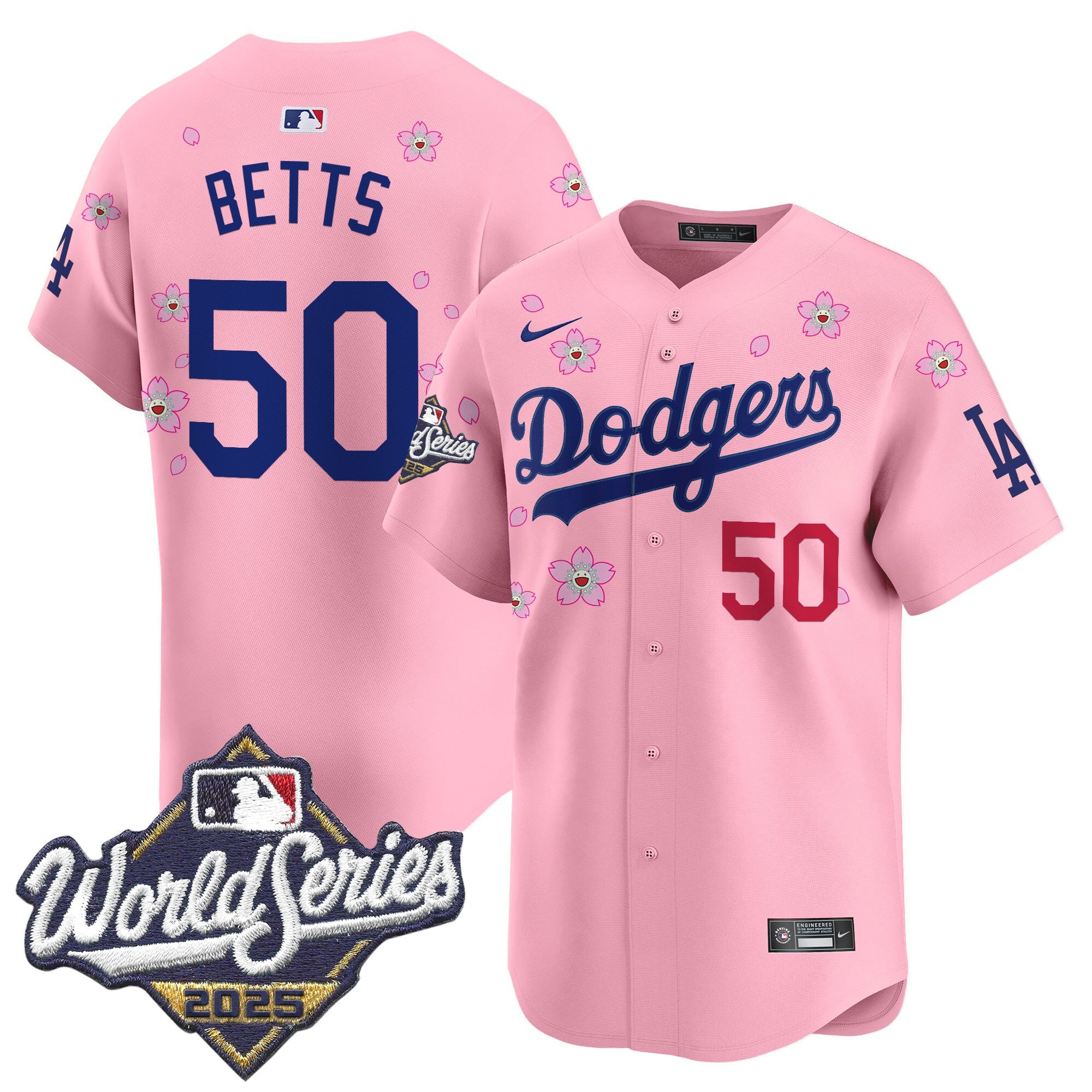 Men's Dodgers 2025 World Series x Tokyo Series Vapor Premier Limited Jersey - Stitched