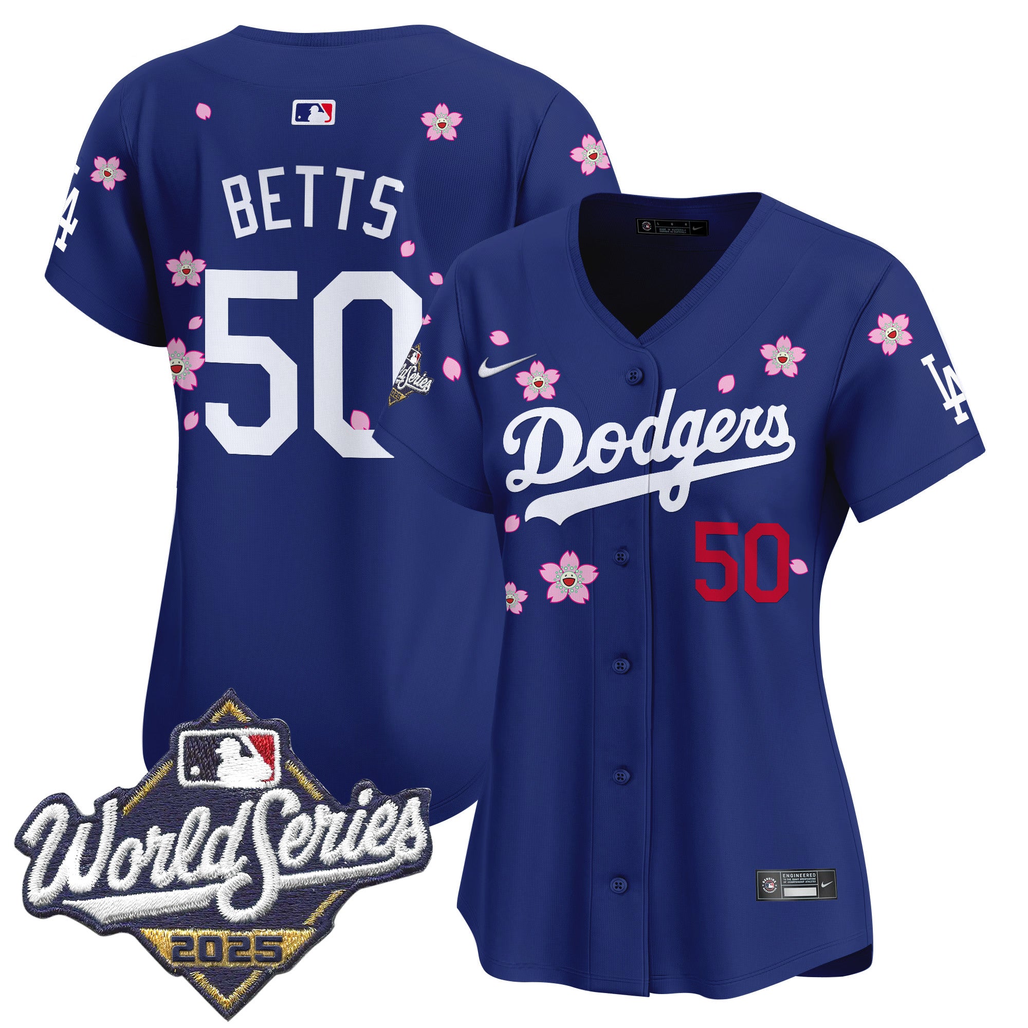 Women's Dodgers 2025 World Series x Tokyo Series Vapor Premier Limited Jersey - Stitched