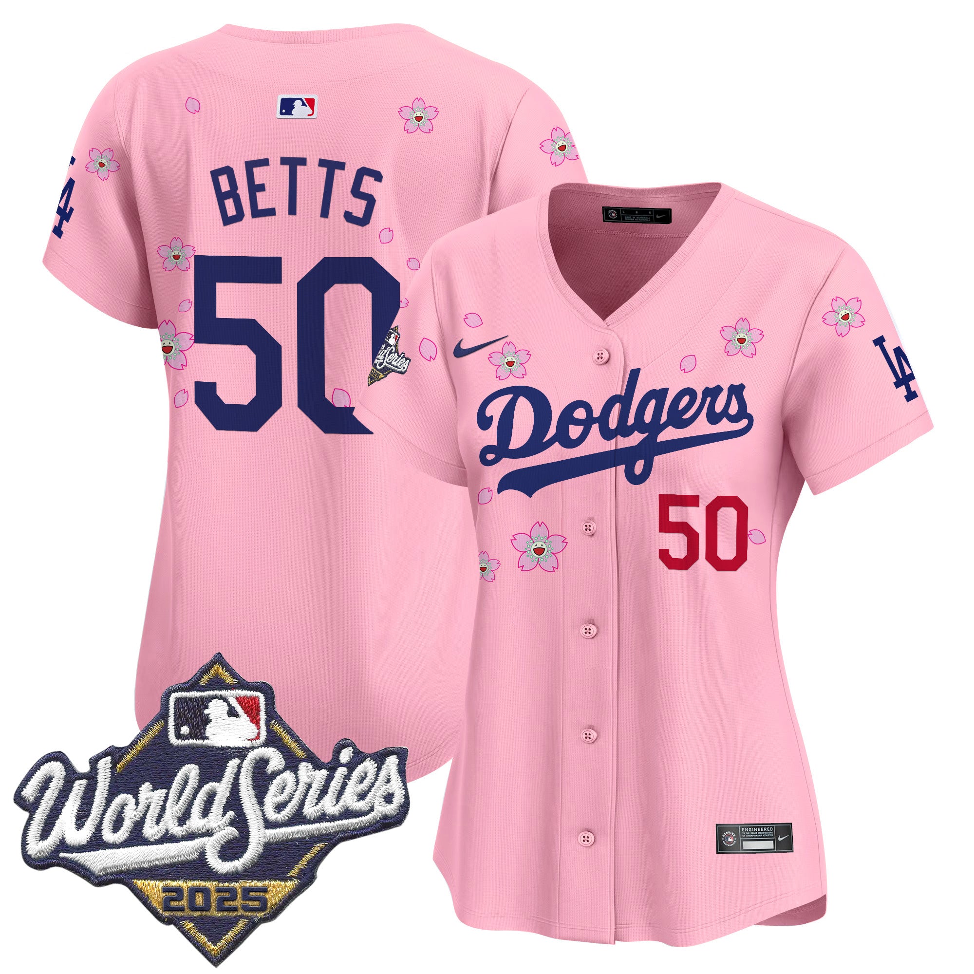 Women's Dodgers 2025 World Series x Tokyo Series Vapor Premier Limited Jersey - Stitched
