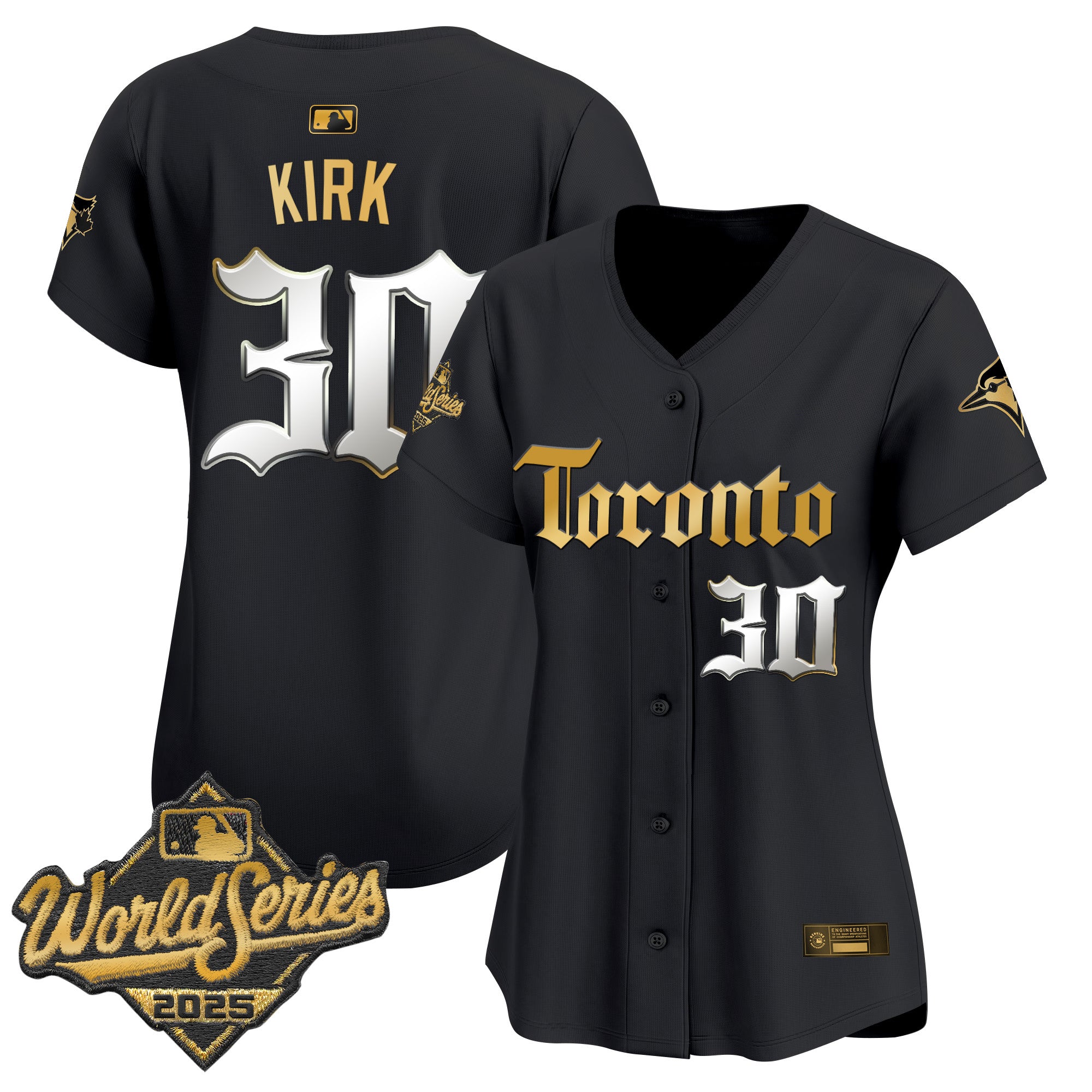 Women's Toronto Blue Jays 2025 World Series Vapor Premier Limited Jersey - Gothic North Edition - All Stitched