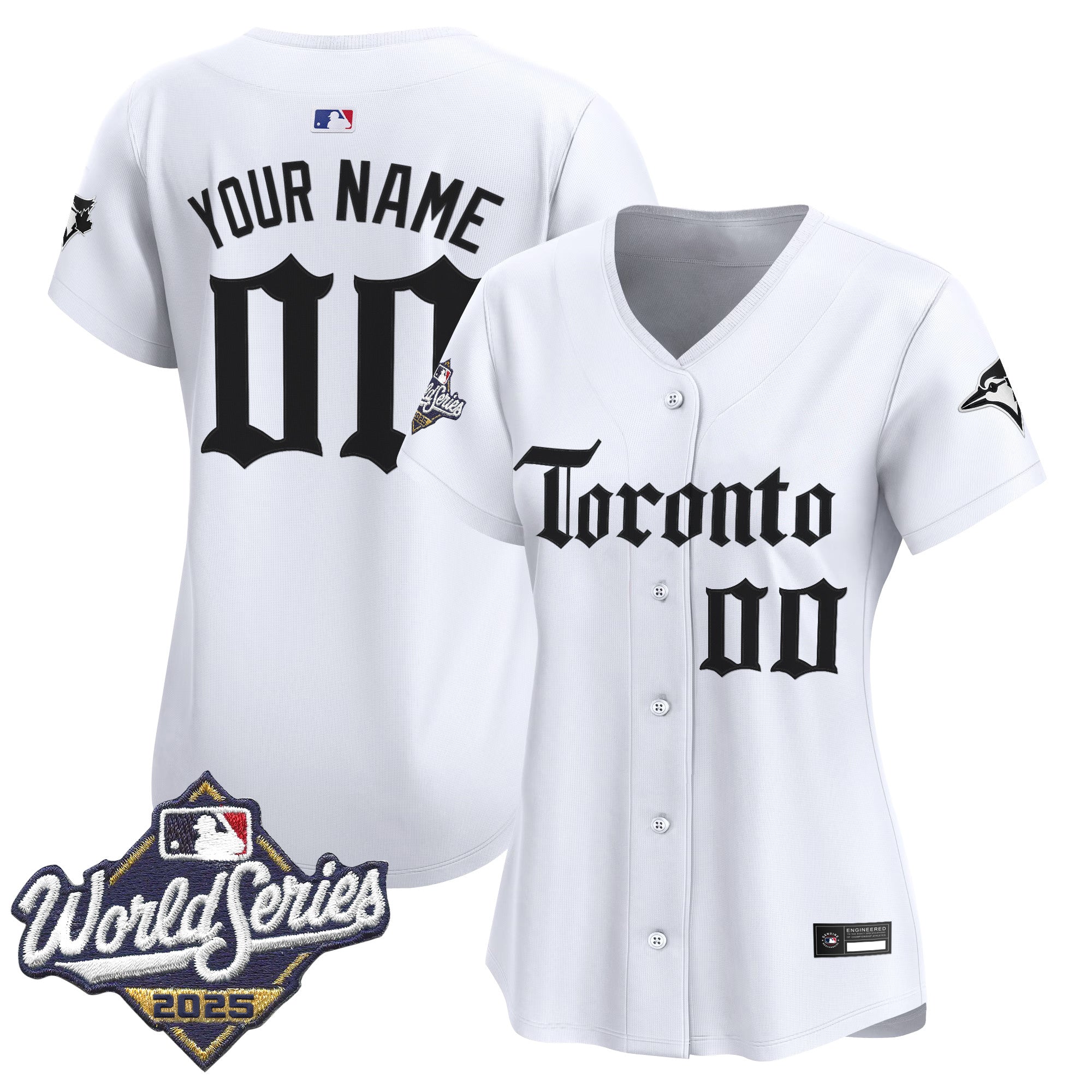 Toronto Blue Jays 2025 World Series Vapor Premier Limited Custom Jersey - Gothic North Edition - All Stitched
