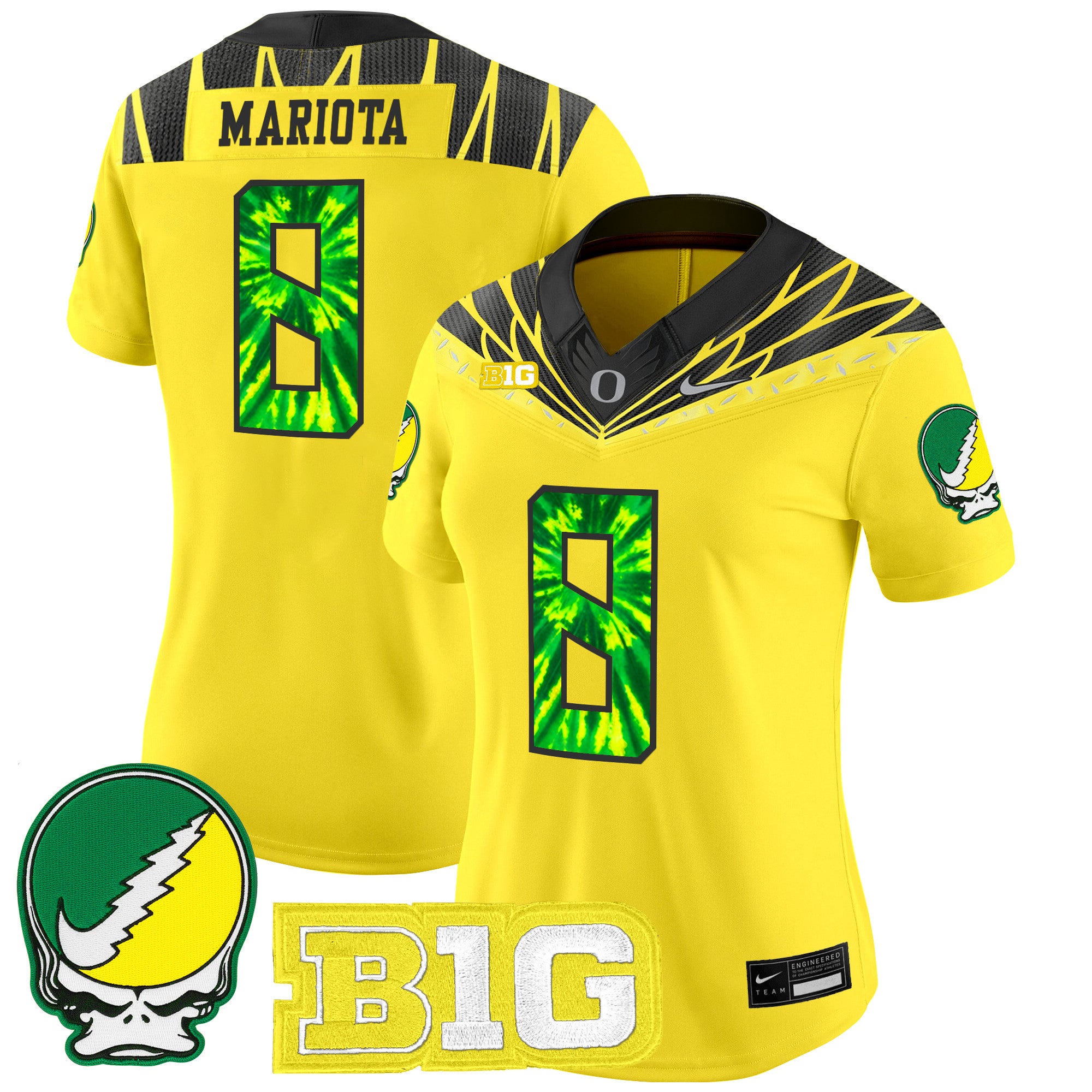 Women's Oregon Ducks 2025 "Grateful Ducks" Vapor Limited Jersey - All Stitched