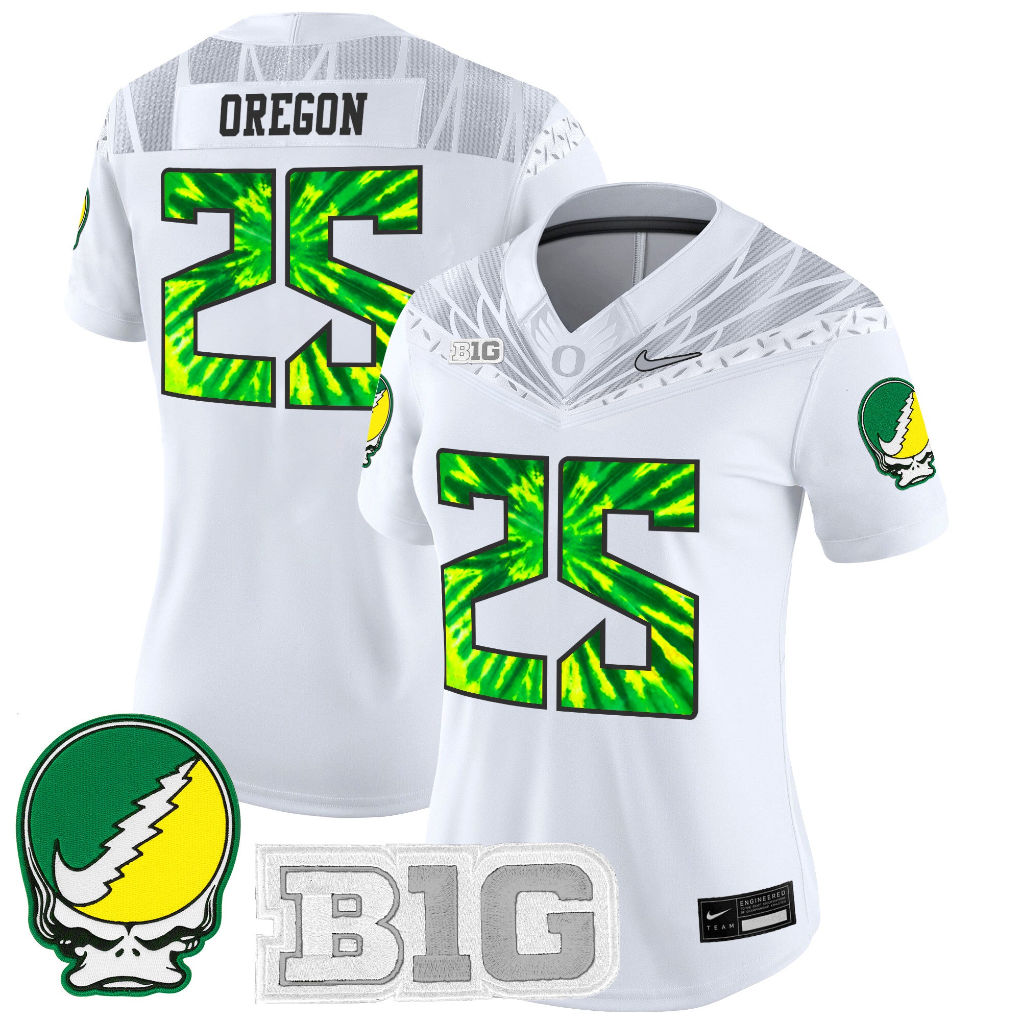 Women's Oregon Ducks 2025 "Grateful Ducks" Vapor Limited Jersey - All Stitched