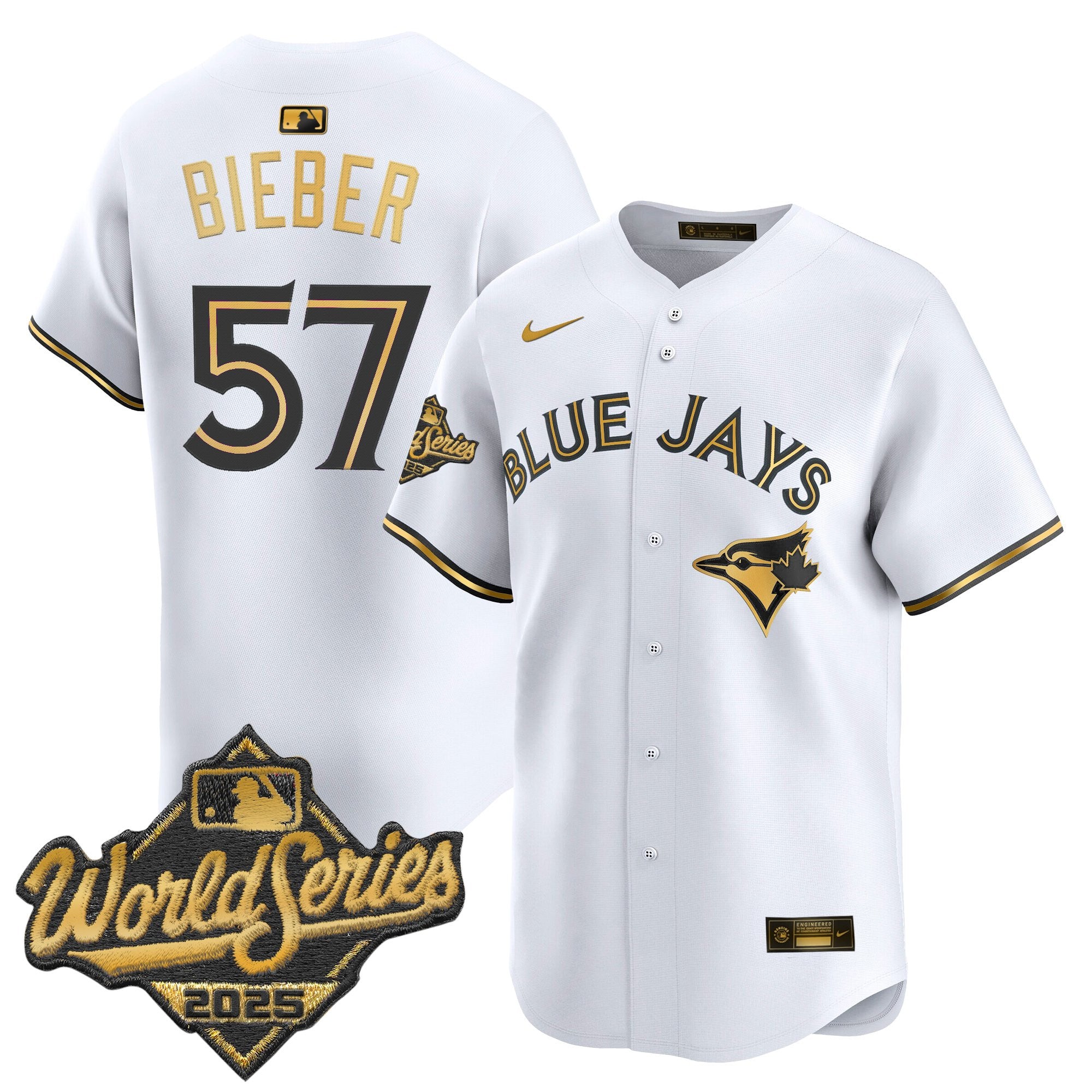 Men's Toronto Blue Jays 2025 World Series Vapor Premier Limited Jersey - All Stitched