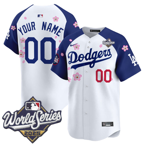 Dodgers 2025 World Series x Tokyo Series Vapor Premier Limited Custom Jersey V2 - Stitched